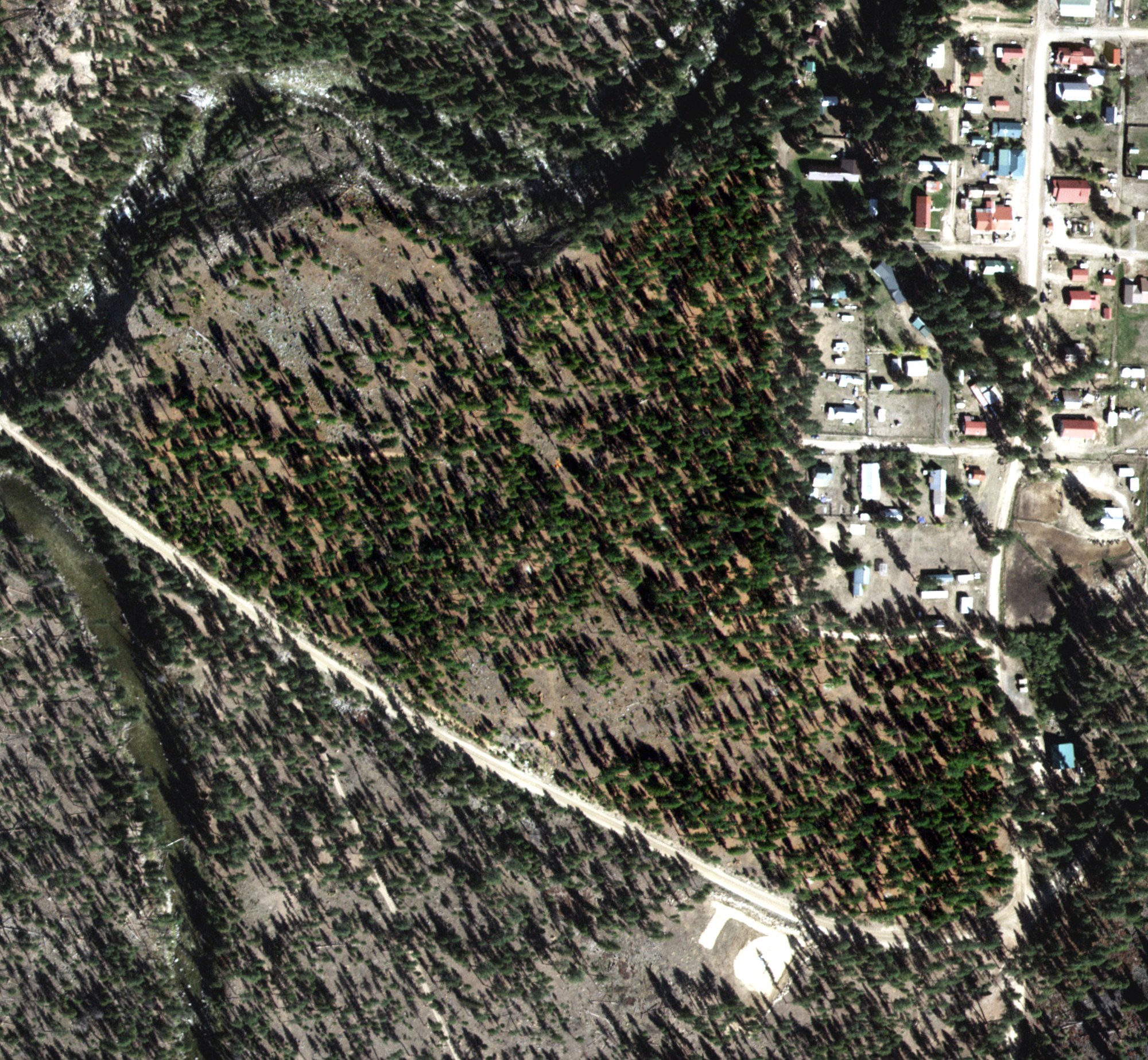 Aerial view of Yellow Pine Golf Course, ID