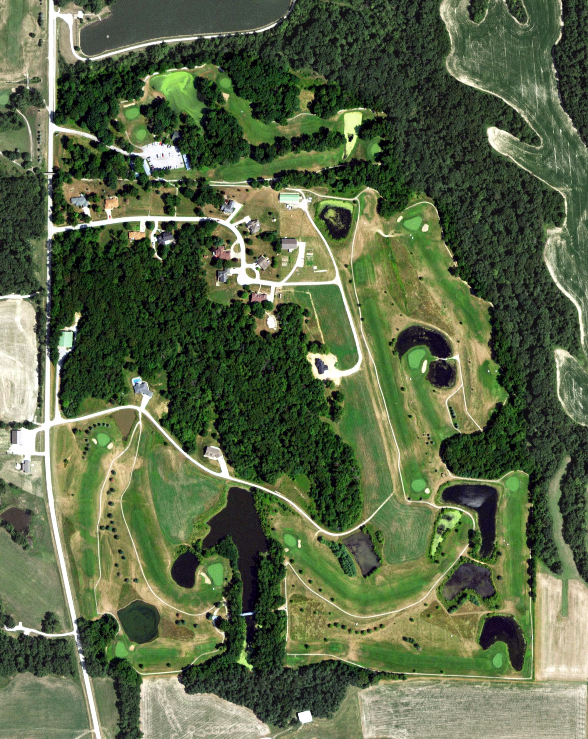 Aerial view of Arrowhead Heights Golf Course, IL