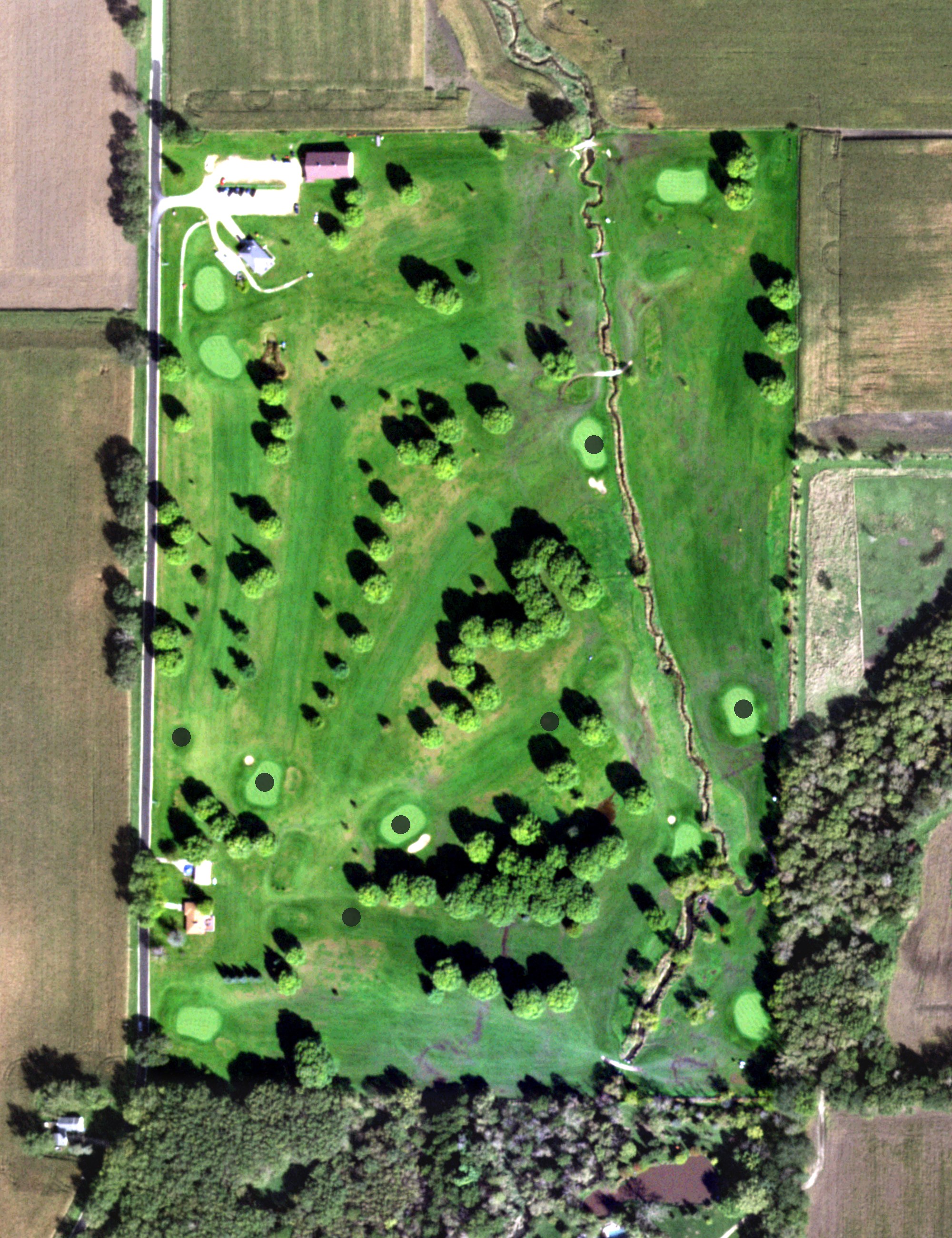 Aerial view of Beaver Creek Golf Course, IL