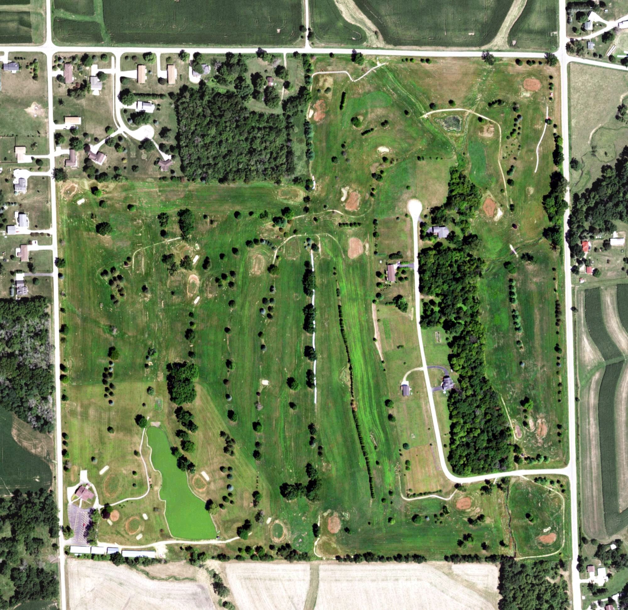 Aerial view of Black Hawk Run Golf Club, IL