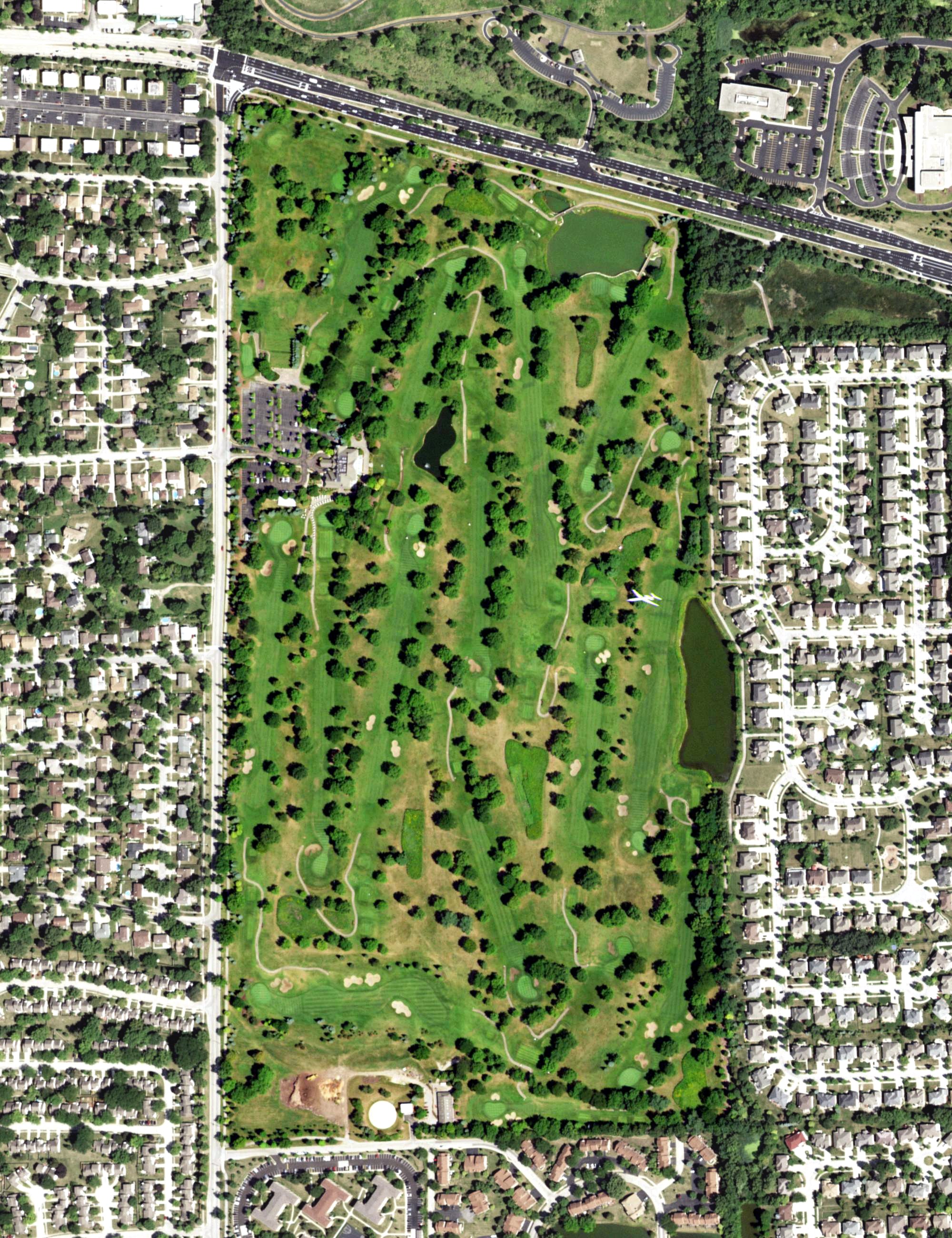 Aerial view of Bloomingdale Golf Club, IL