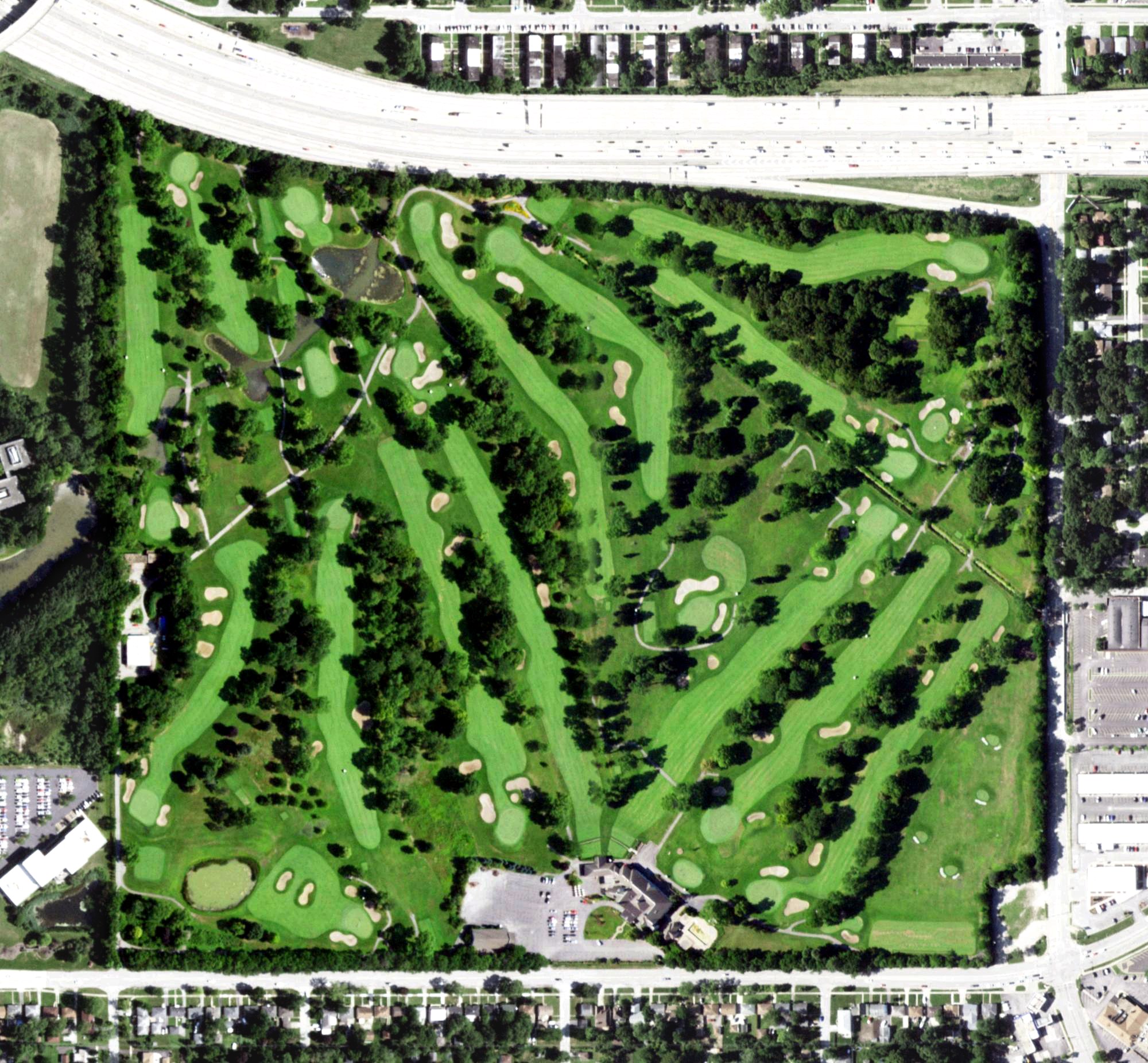 Aerial view of Calumet Country Club, IL