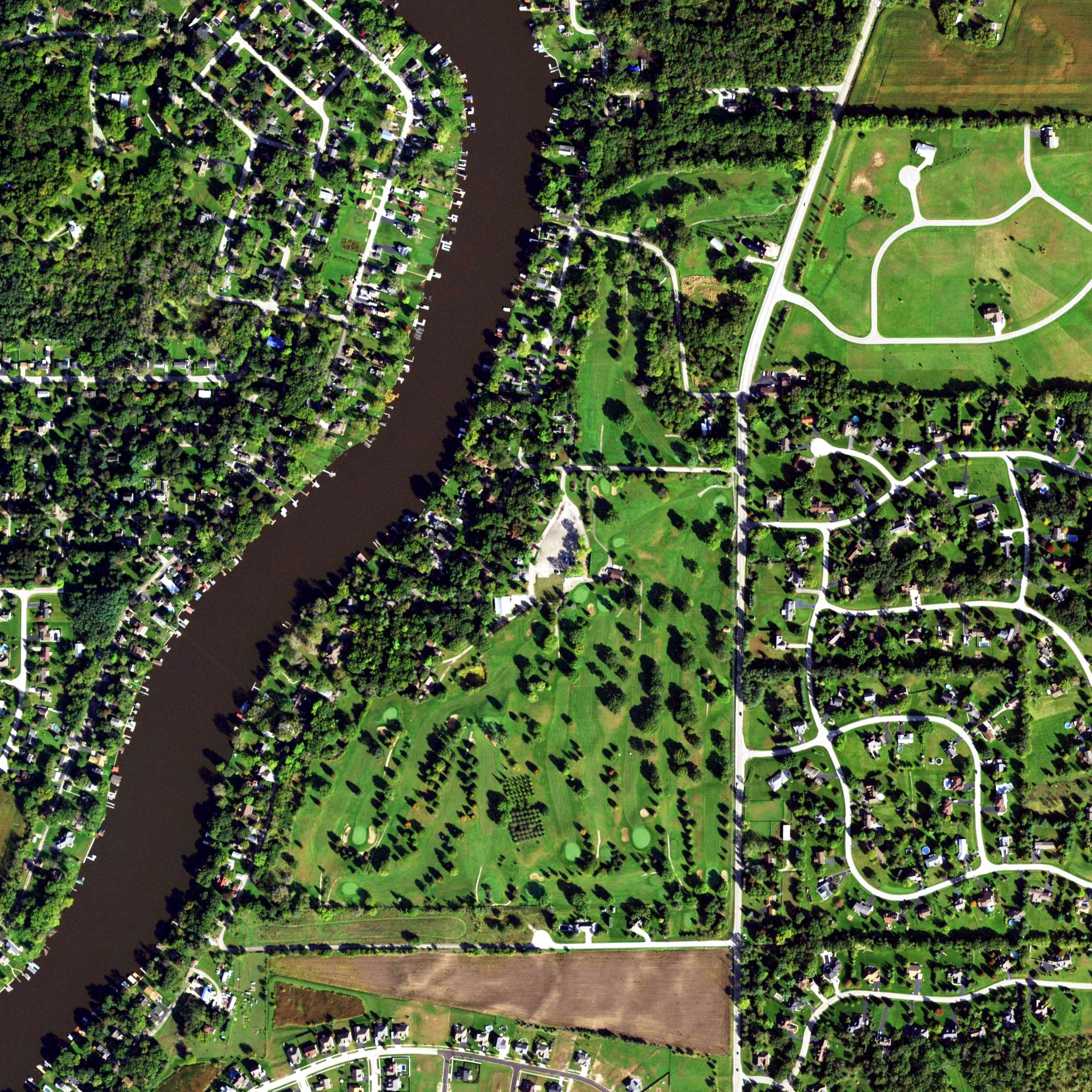 Aerial view of Chapel Hill Country Club, IL