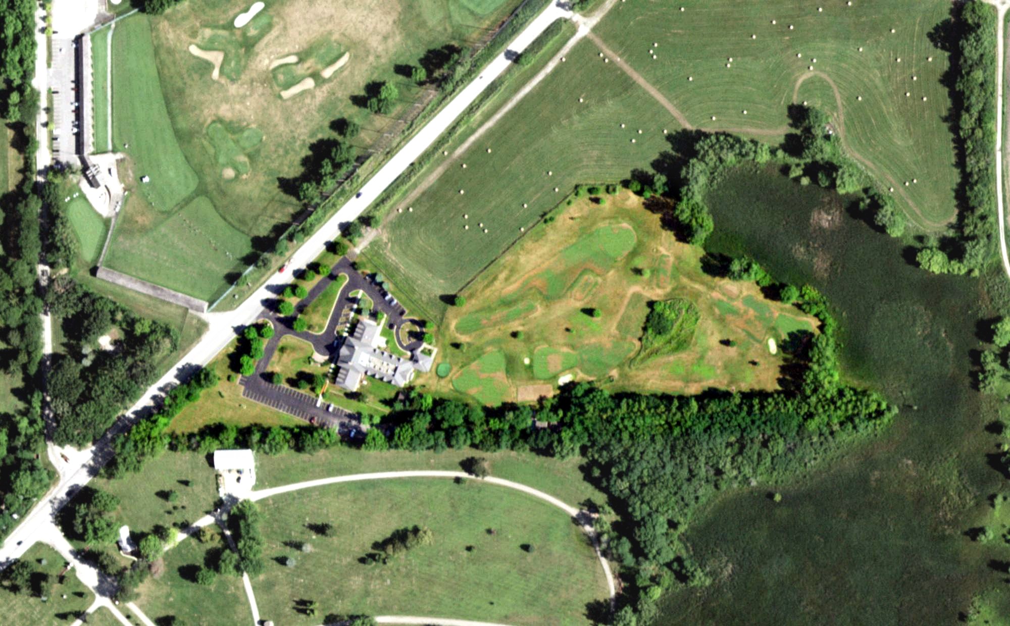 Aerial view of Chicago Golf Association, IL