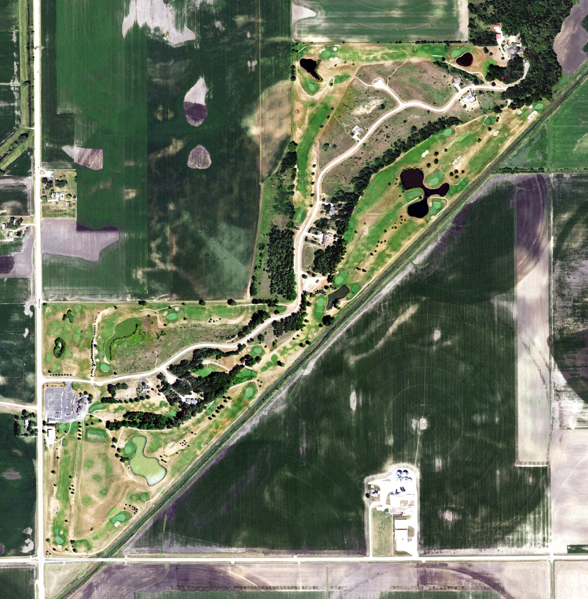 Aerial view of Deer Valley Golf Club, IL