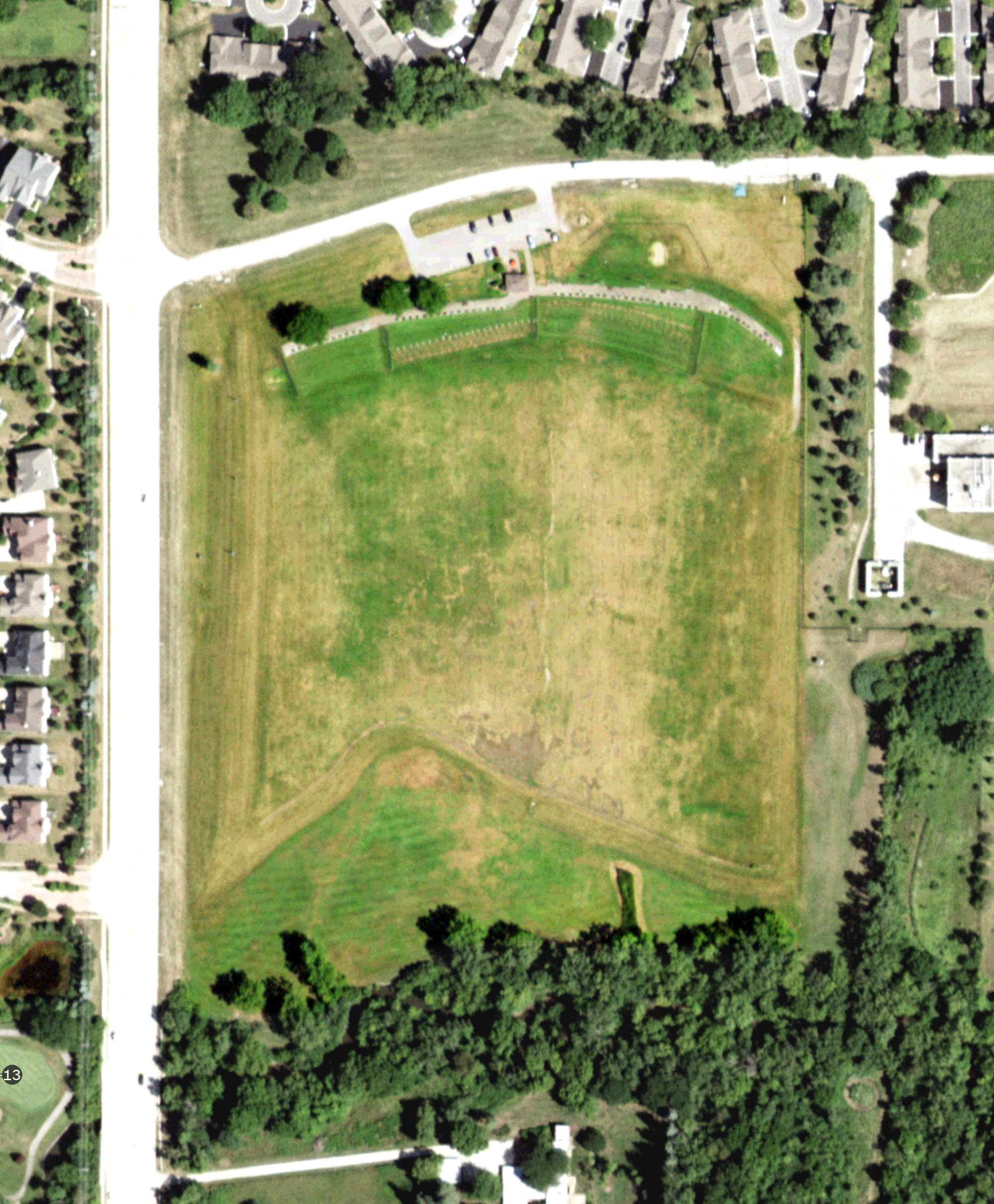 Aerial view of Fox Run Driving Range, IL