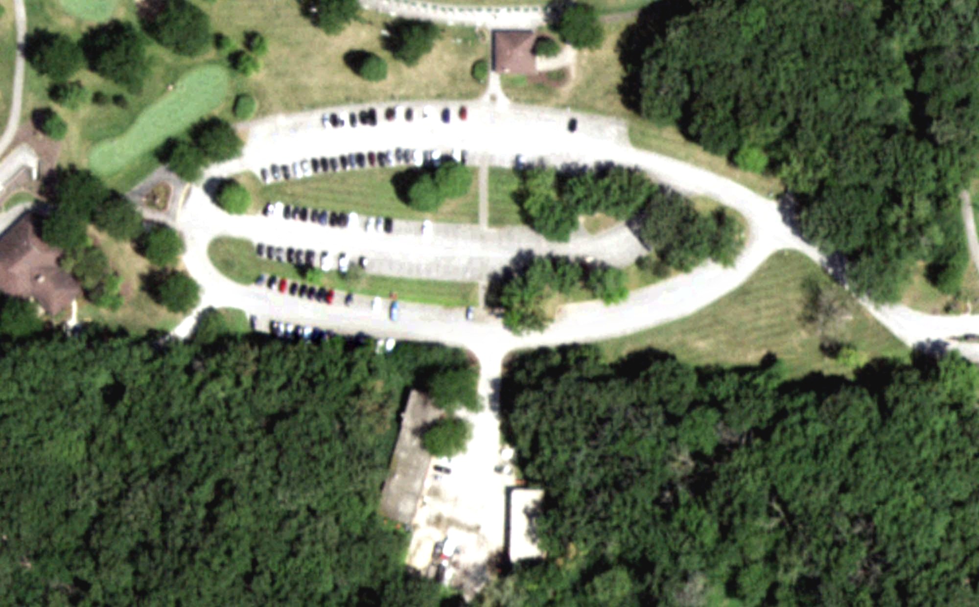 Aerial view of George W. Dunne National Driving Range, IL