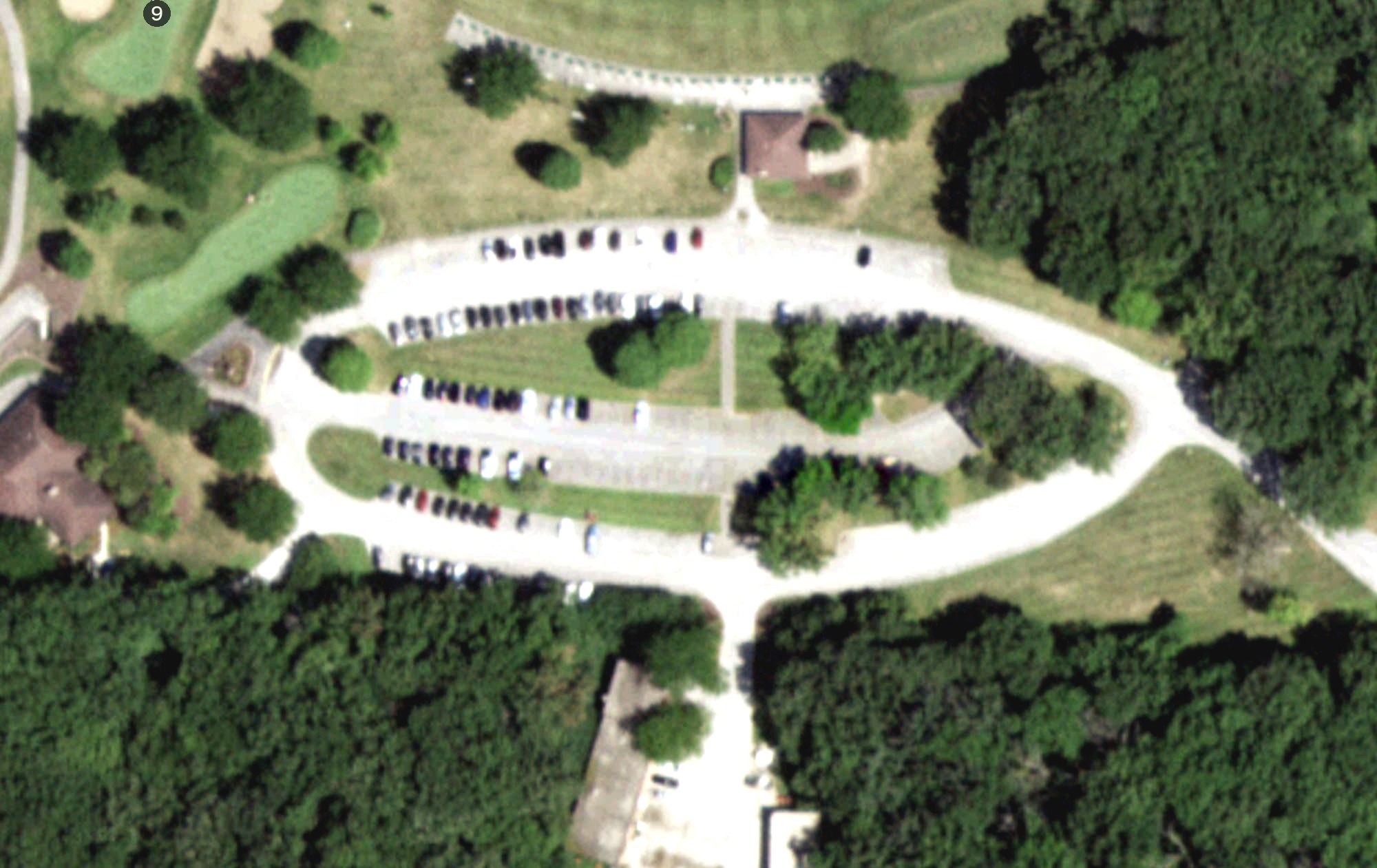 Aerial view of George W. Dunne National Driving Range, IL