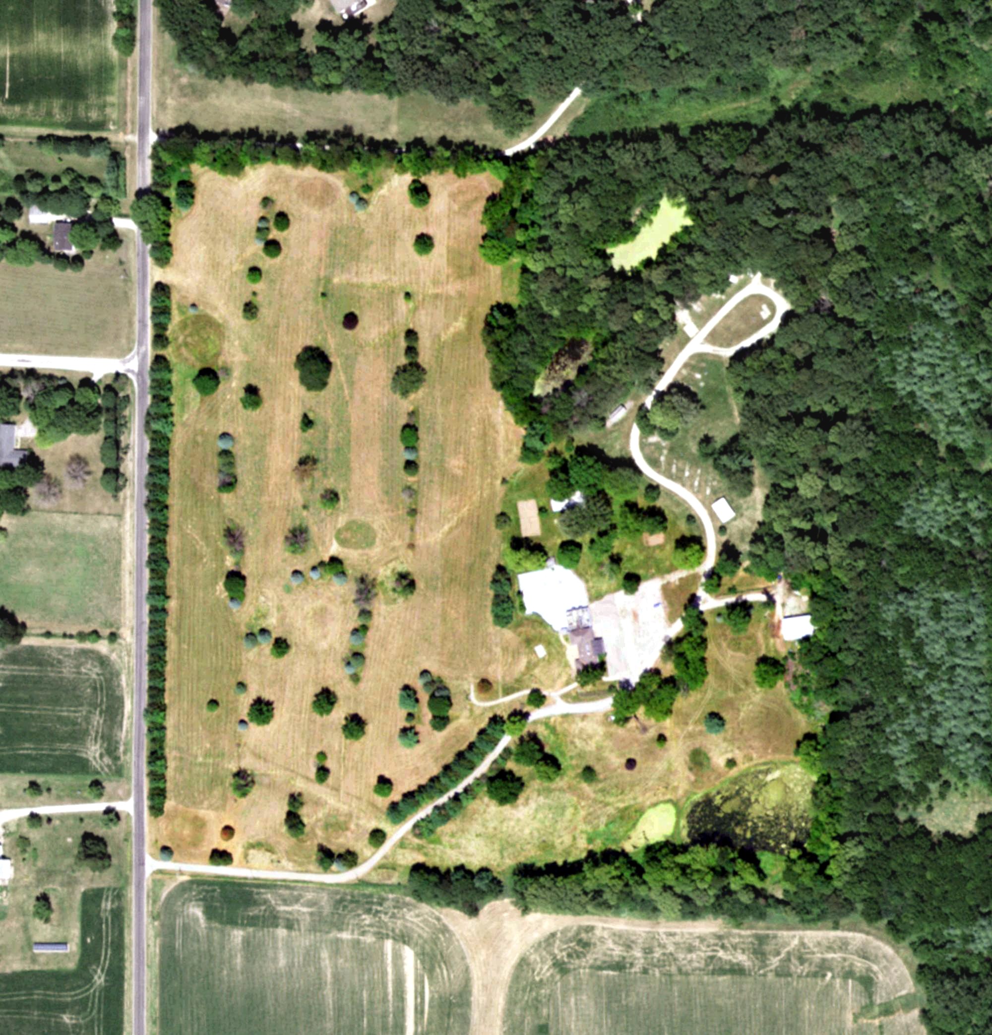 Aerial view of Hillcrest Event Center, IL