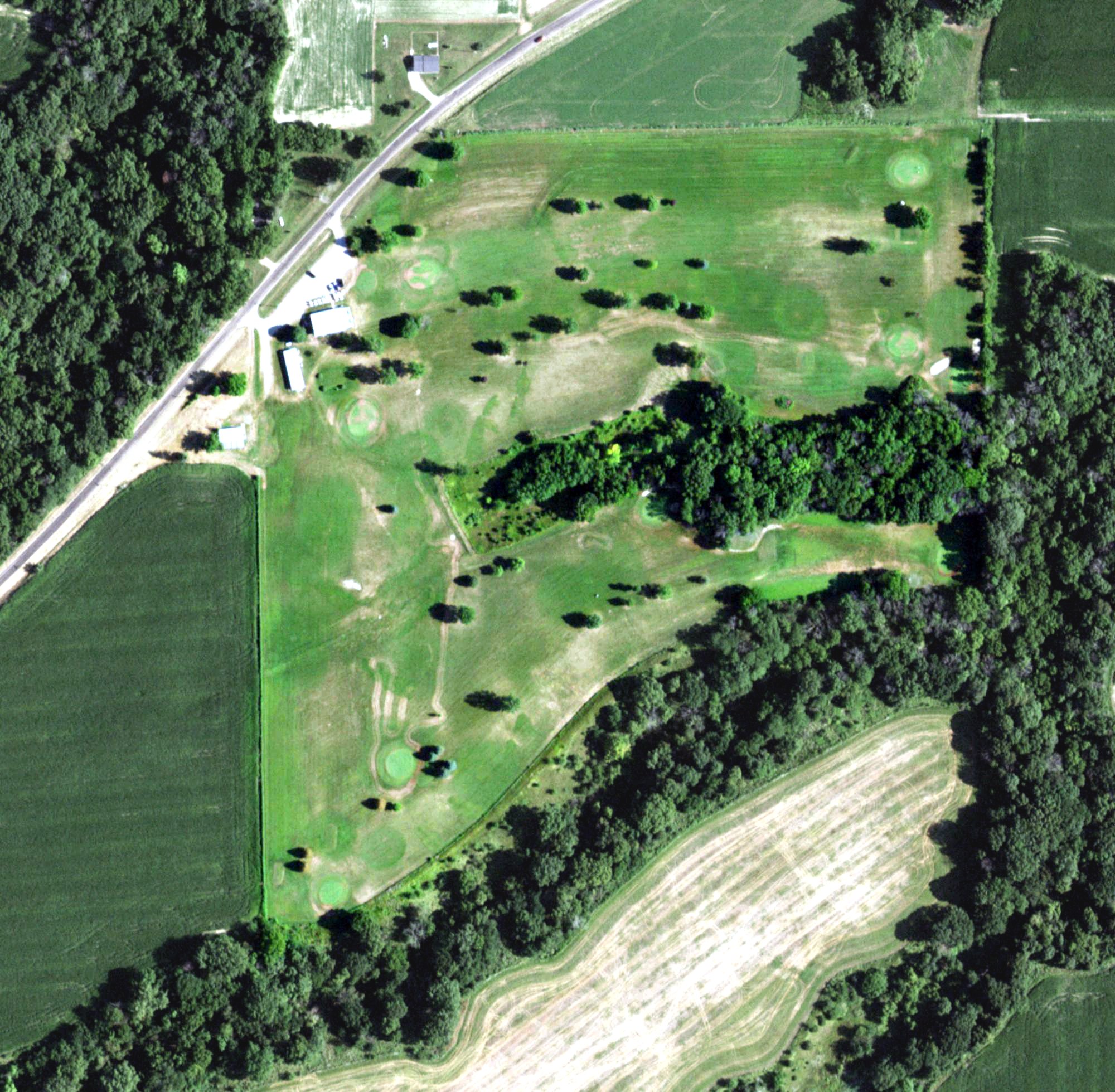 Aerial view of Indian Hills Golf Club, IL