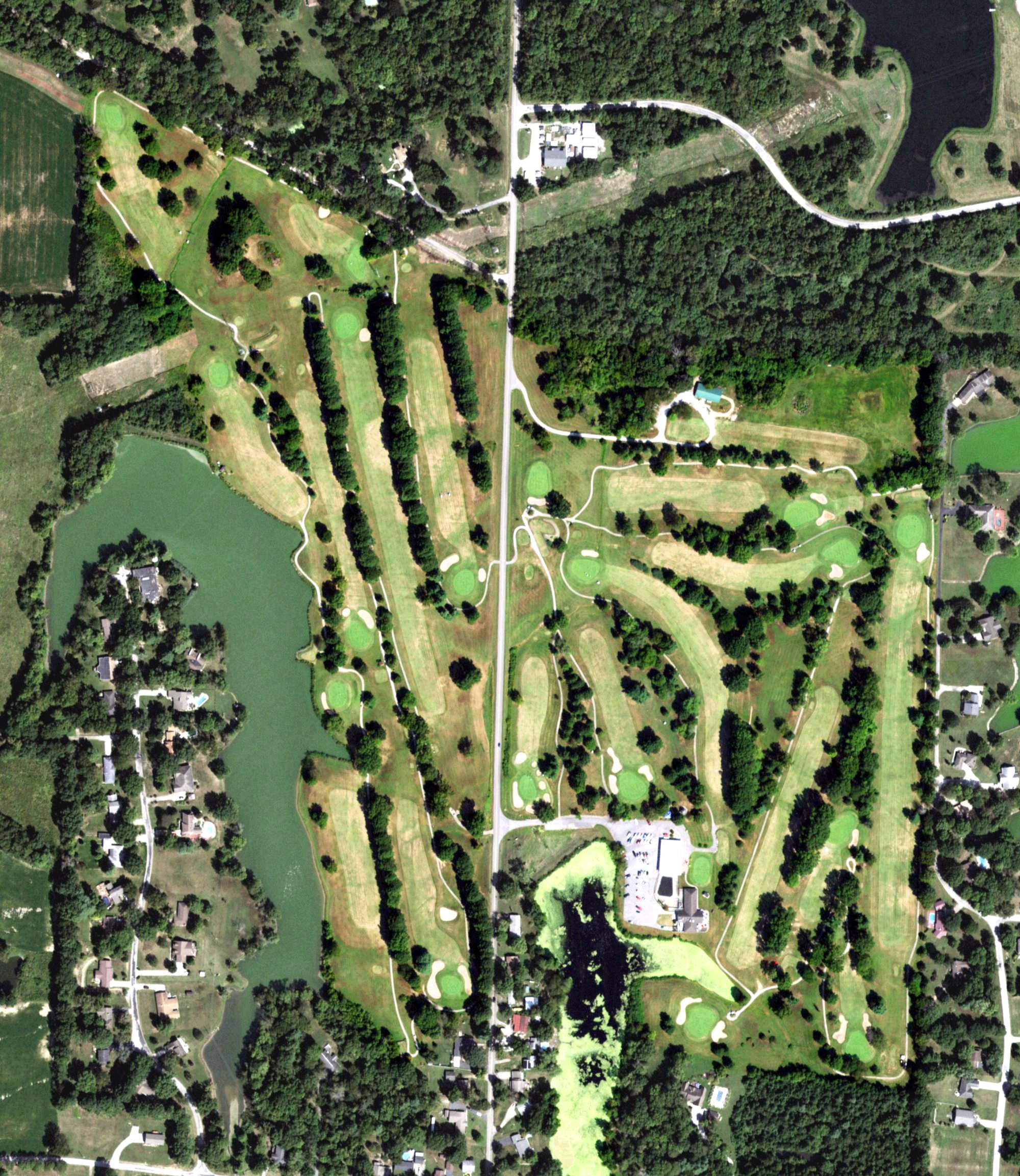 Aerial view of Jackson County Country Club, IL