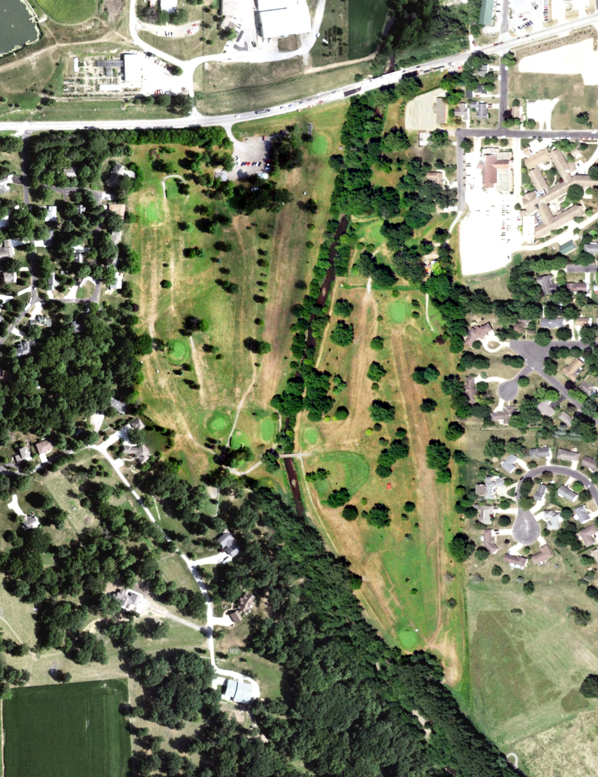 Aerial view of Kaufman Golf Course, IL