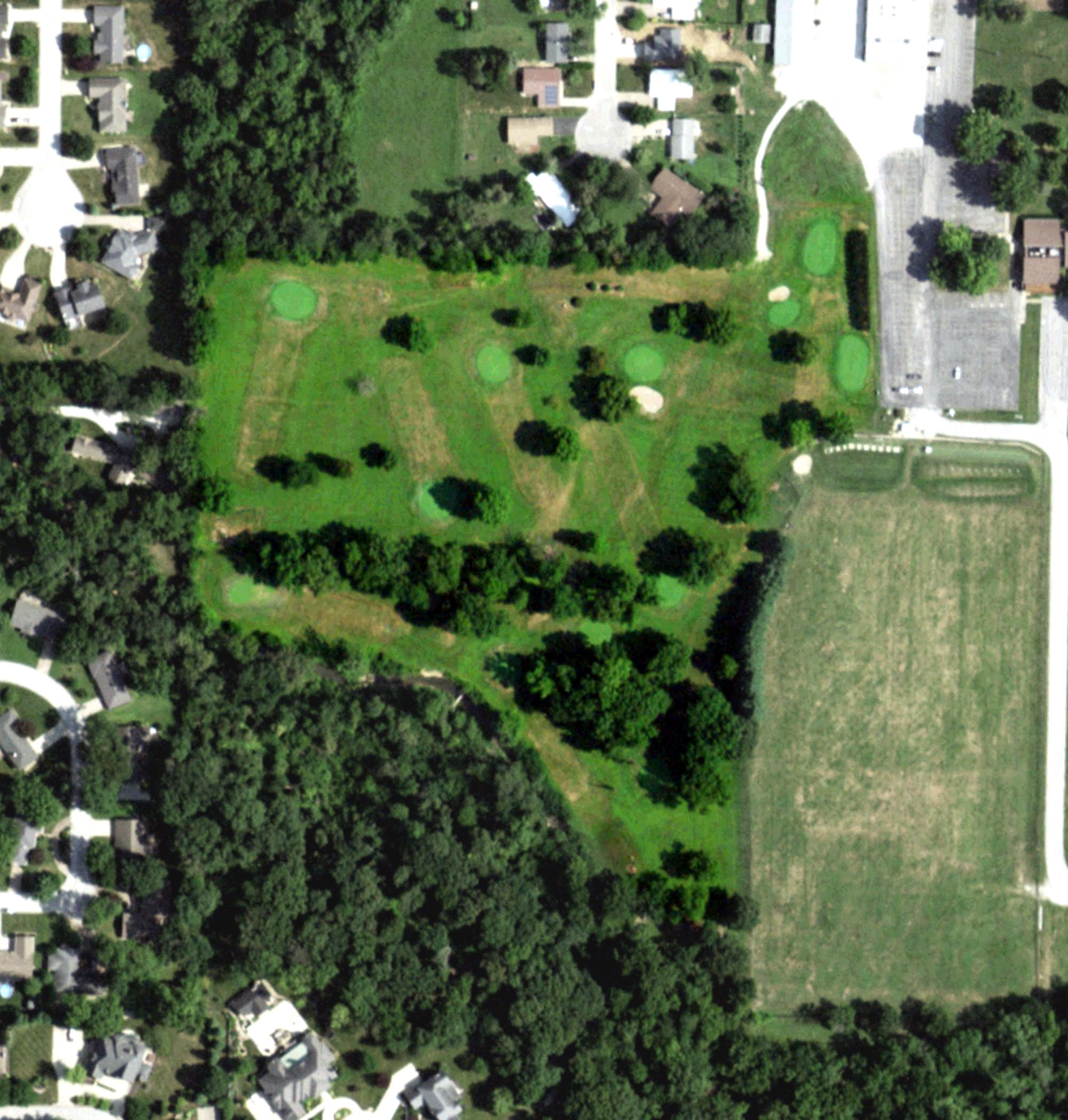 Aerial view of Knights of Columbus Par 3 Course, IL