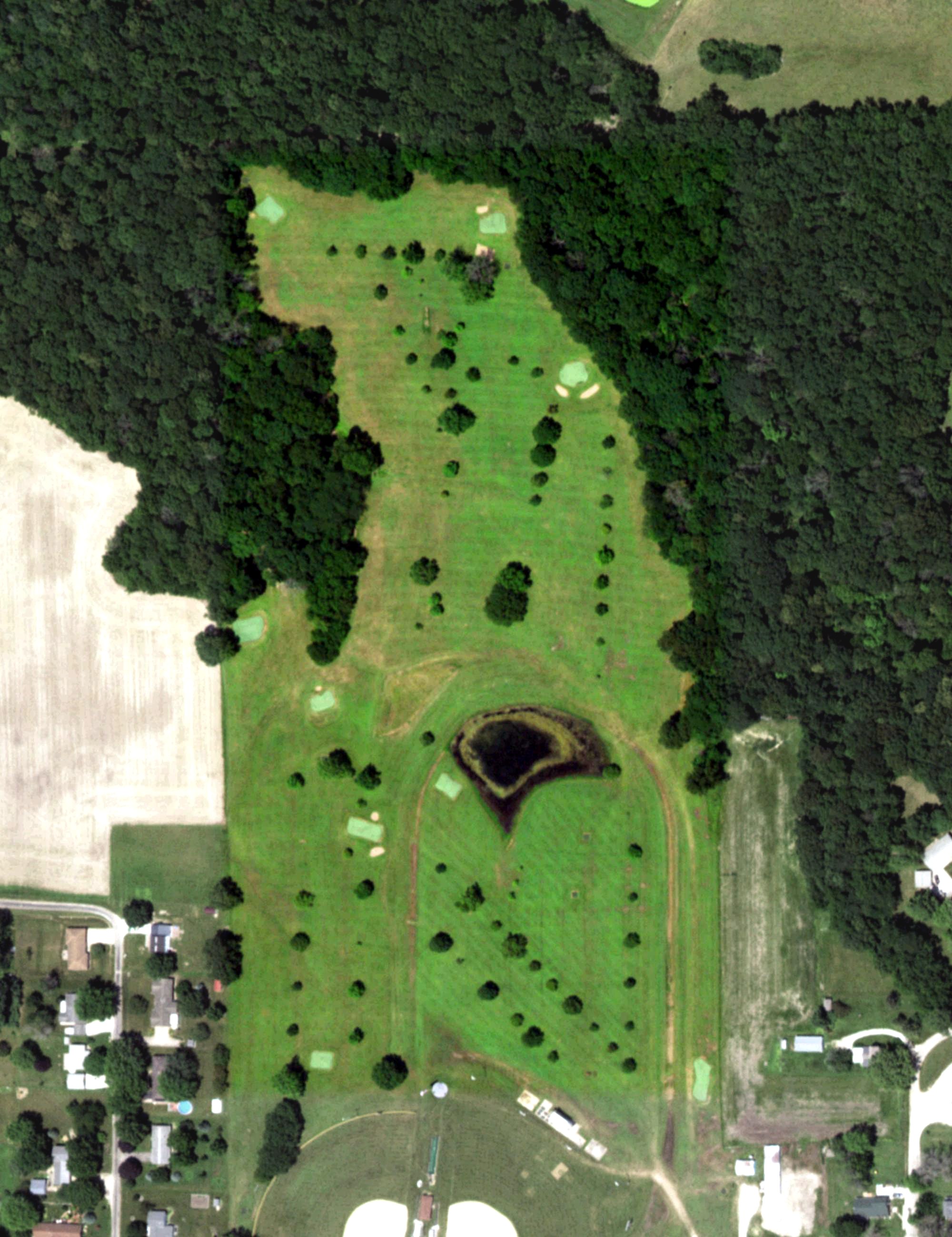 Aerial view of Lamoine Valley Golf Club, IL