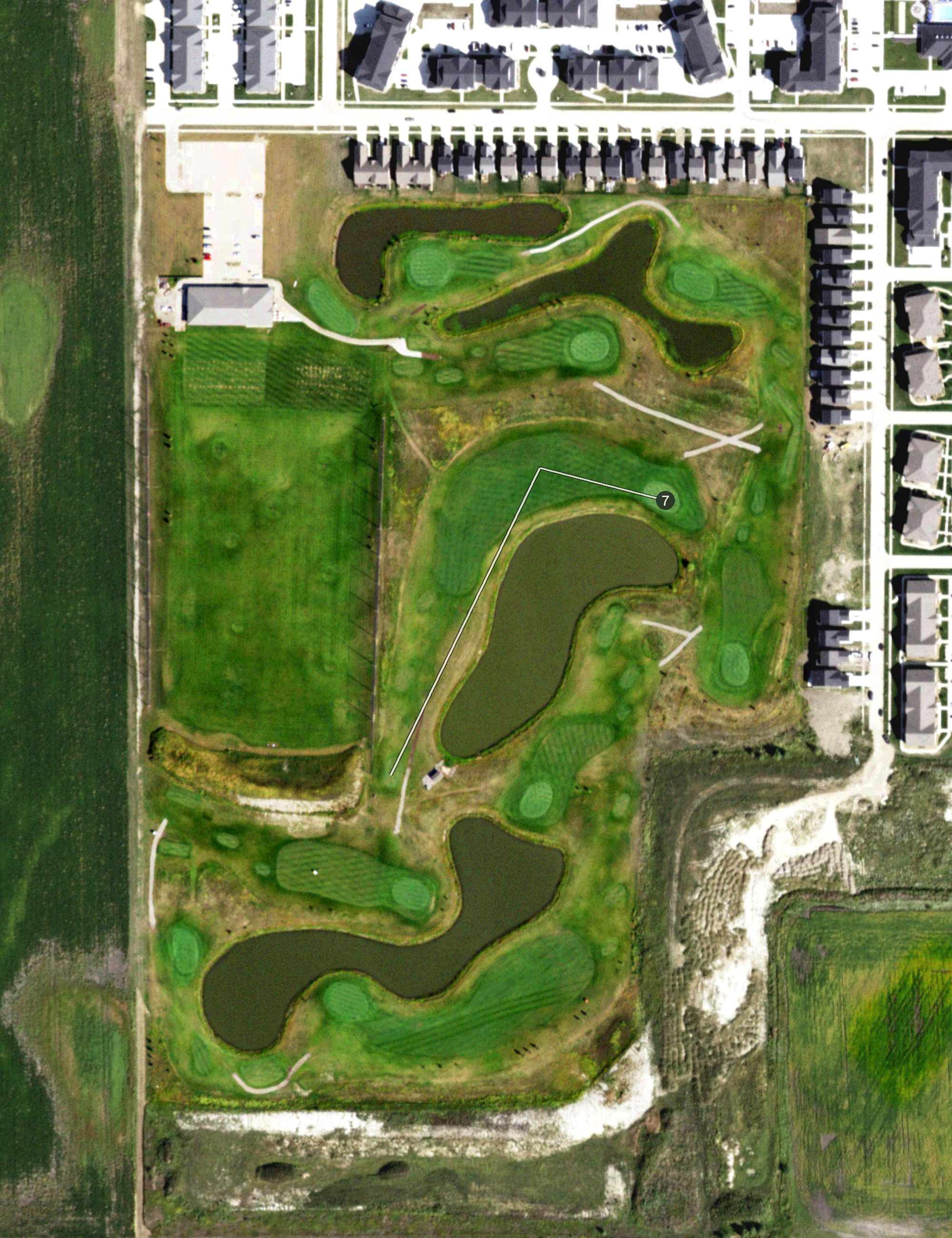 Aerial view of Legends Golf Course, IL