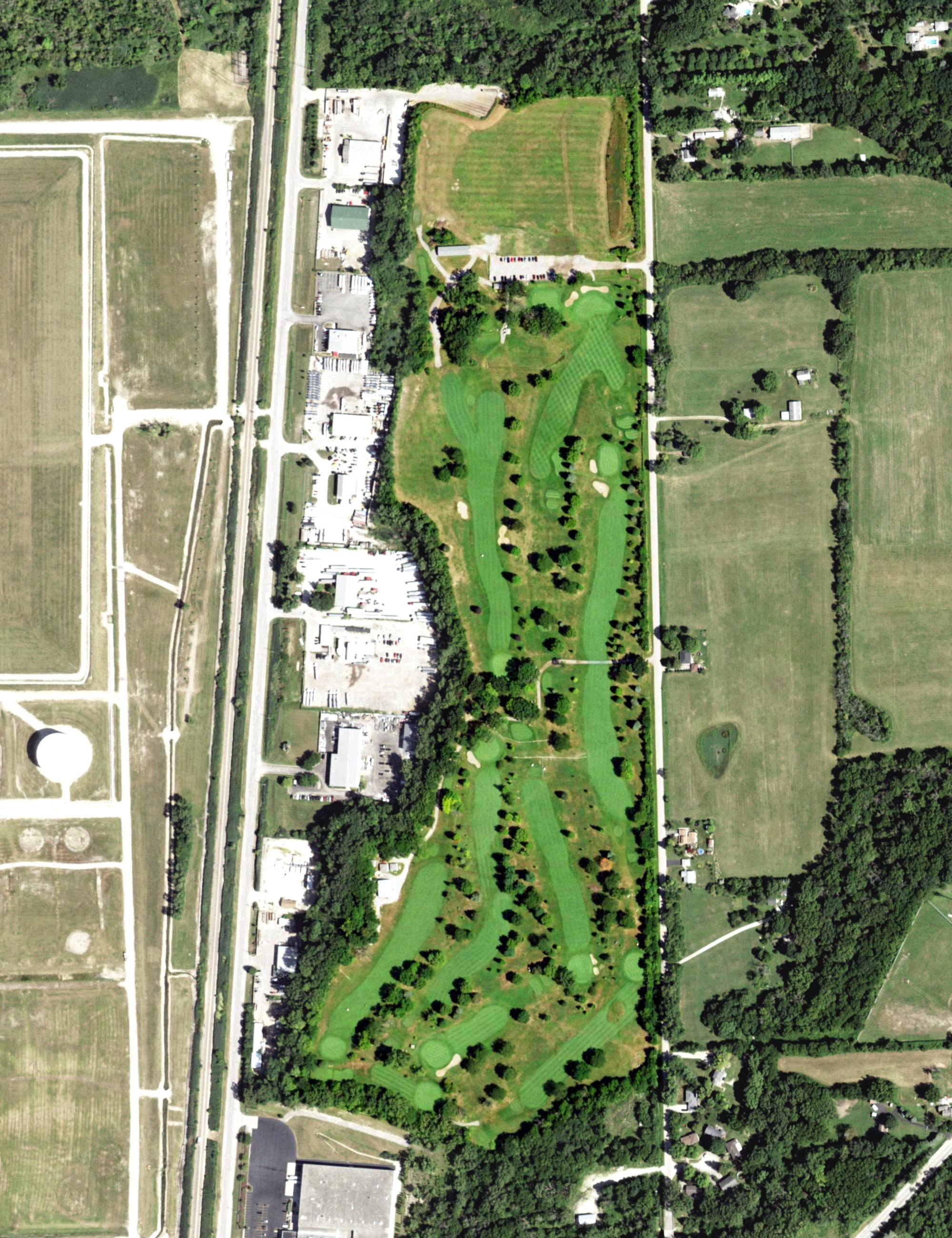 Aerial view of Lockport Golf and Recreation Club, IL