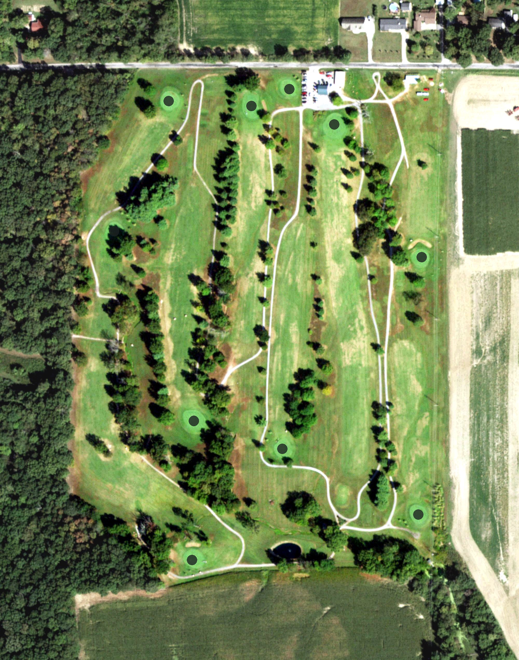 Aerial view of McLeansboro Golf Club, IL