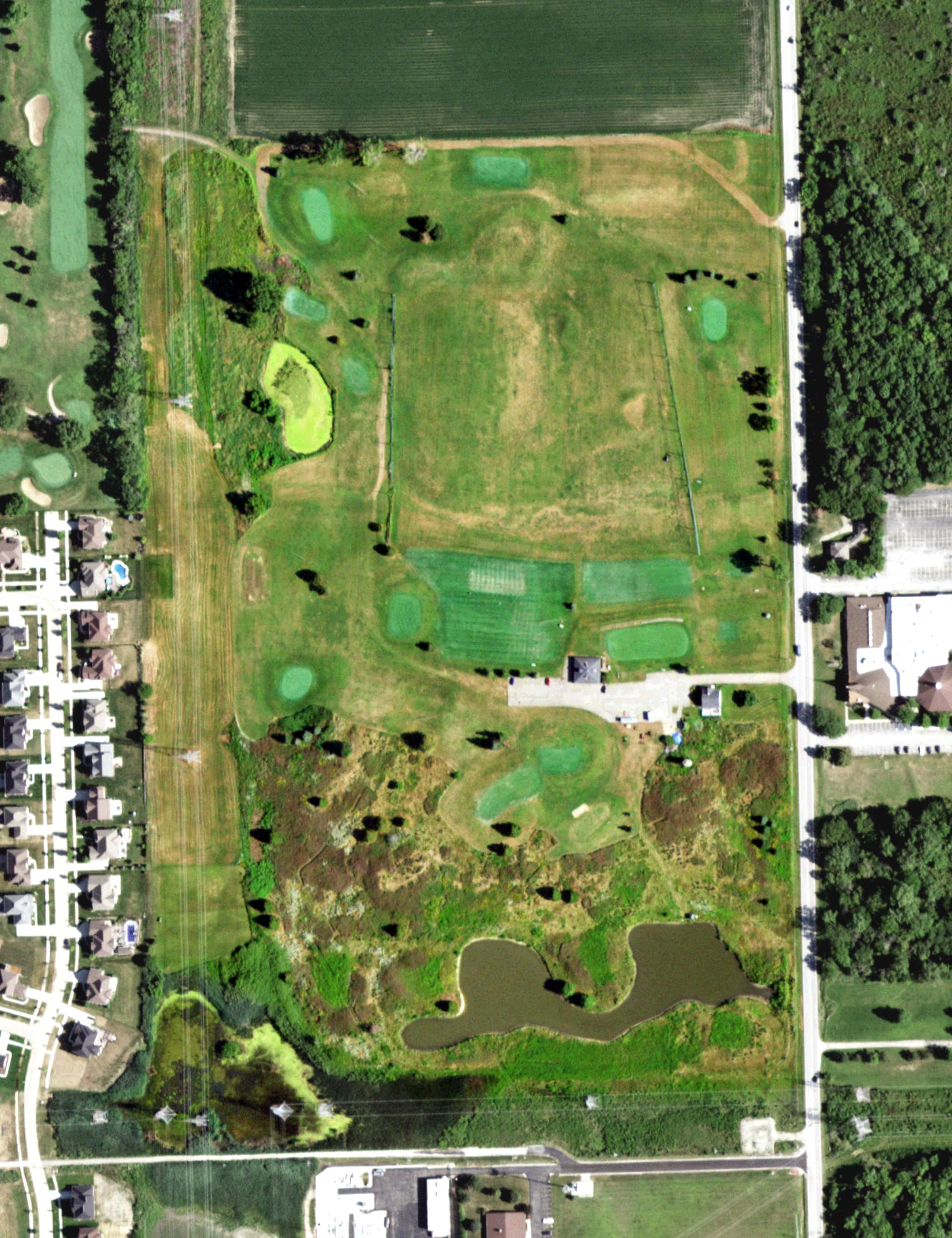 Aerial view of Mid Iron Golf Club, IL