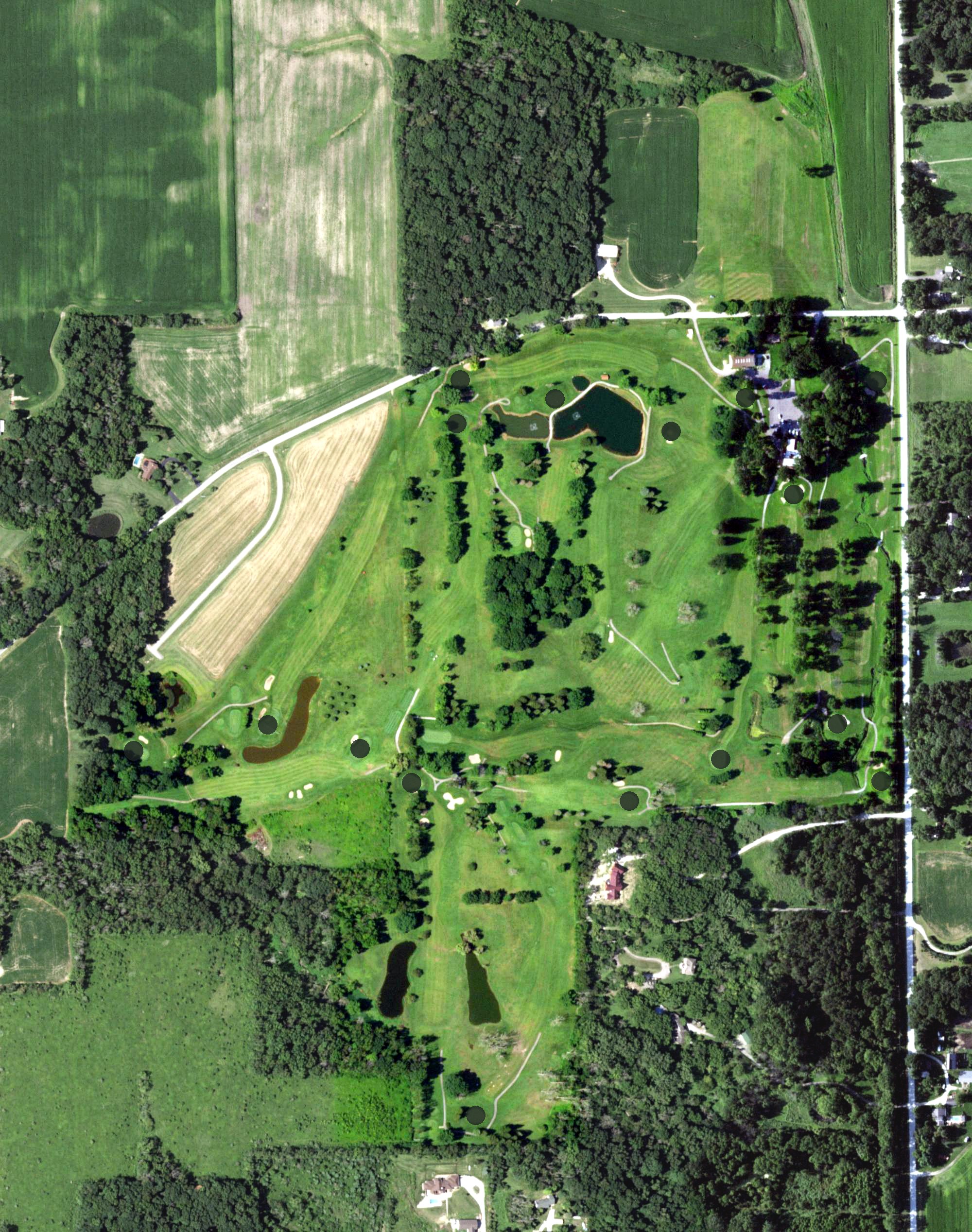 Aerial view of Minne Monesse Golf Club, IL