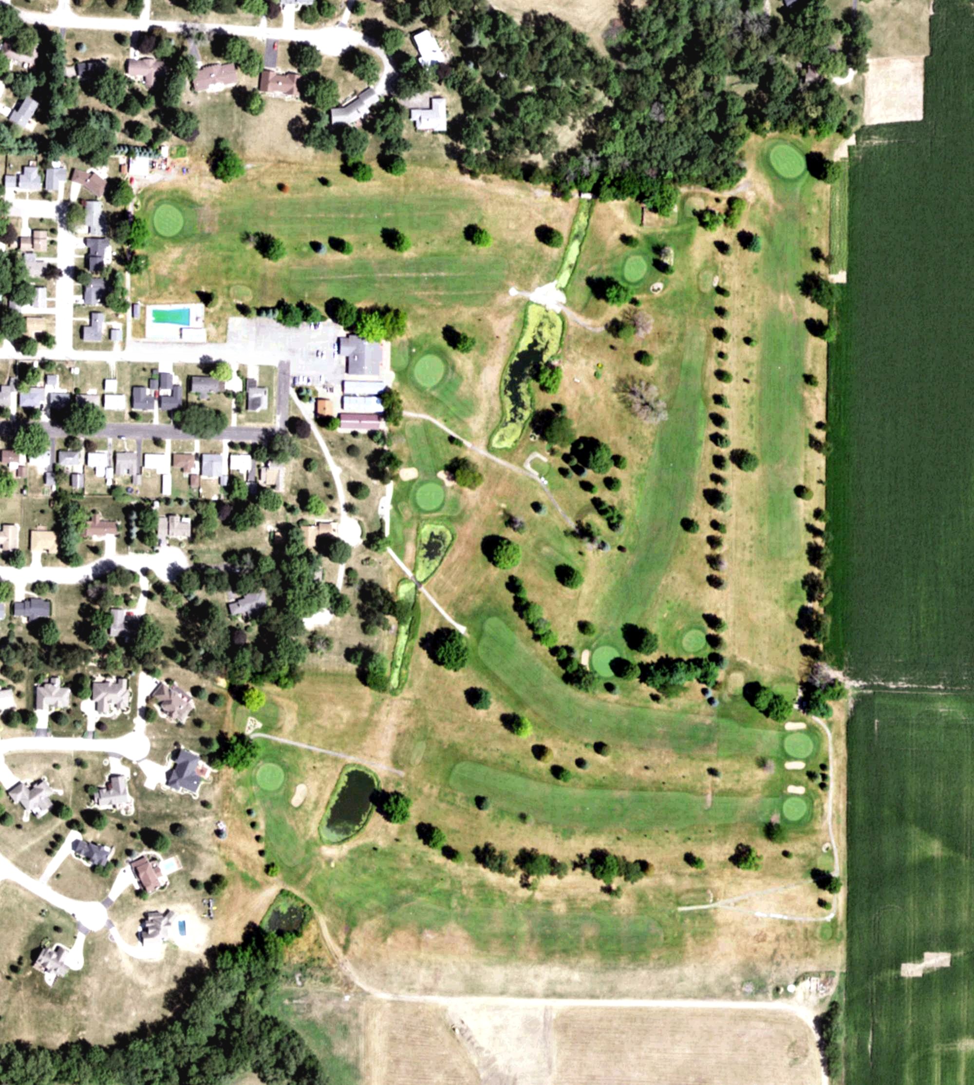 Aerial view of Monmouth Country Club, IL