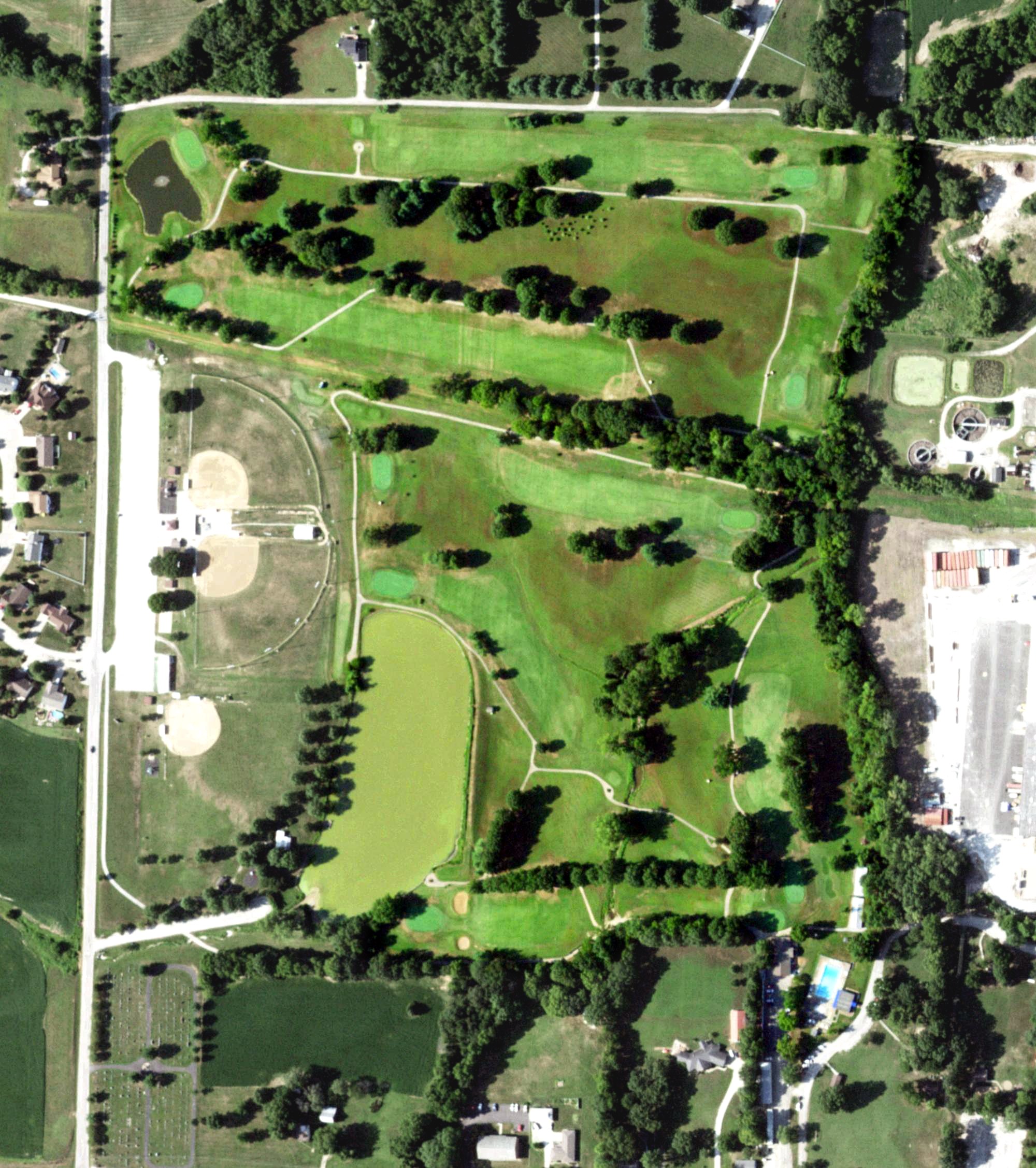 Aerial view of North County Country Club, IL