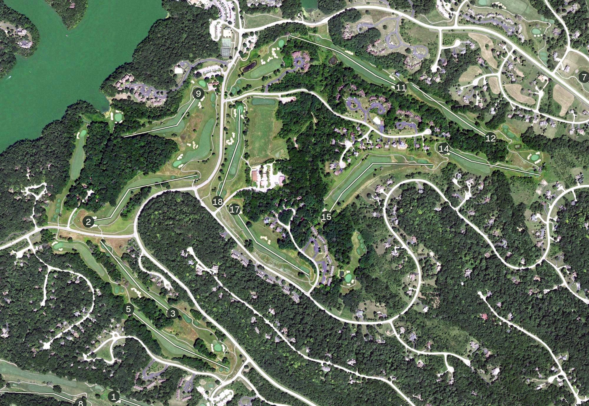 Aerial view of North Course, IL