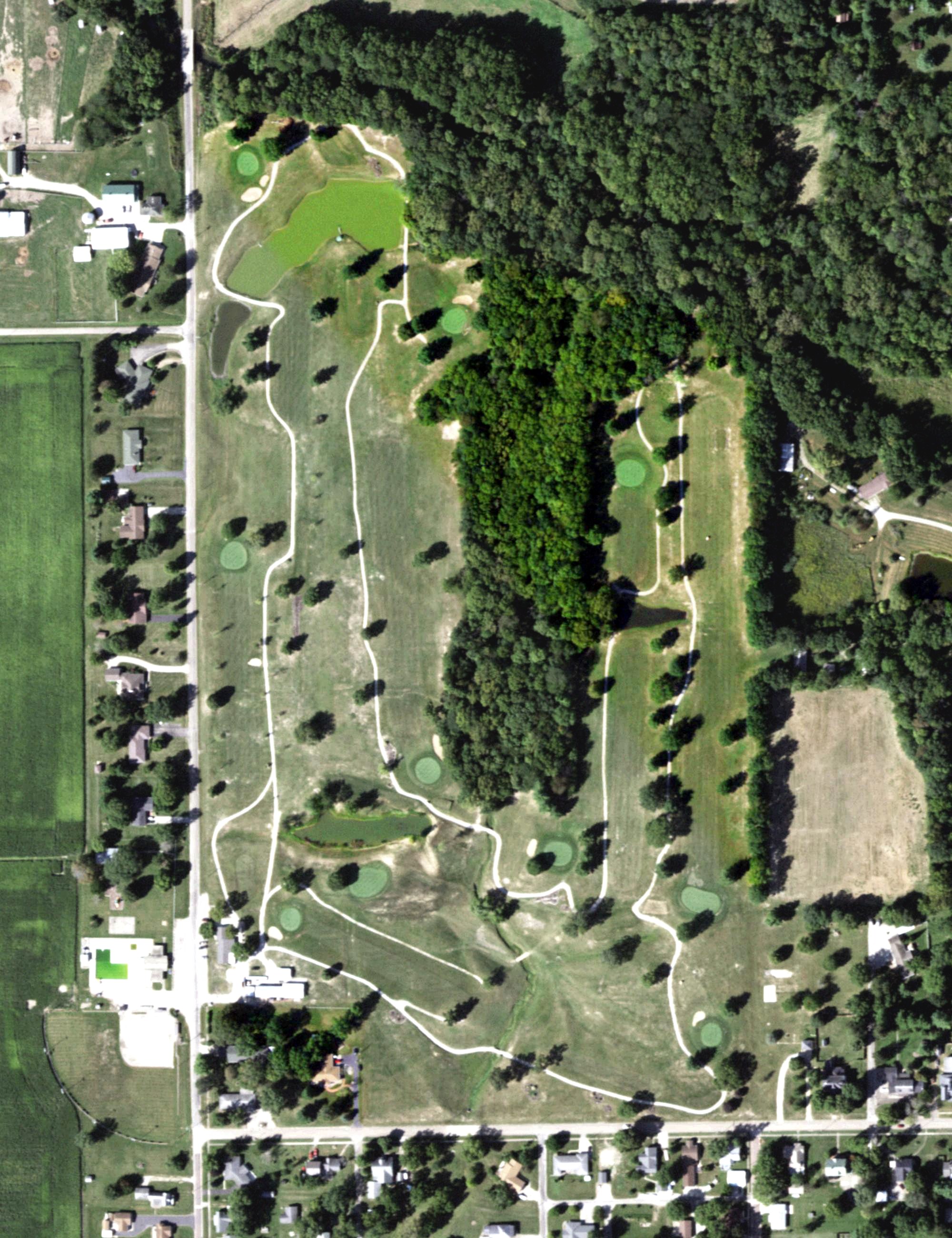 Aerial view of Norton Knolls Golf Course, IL