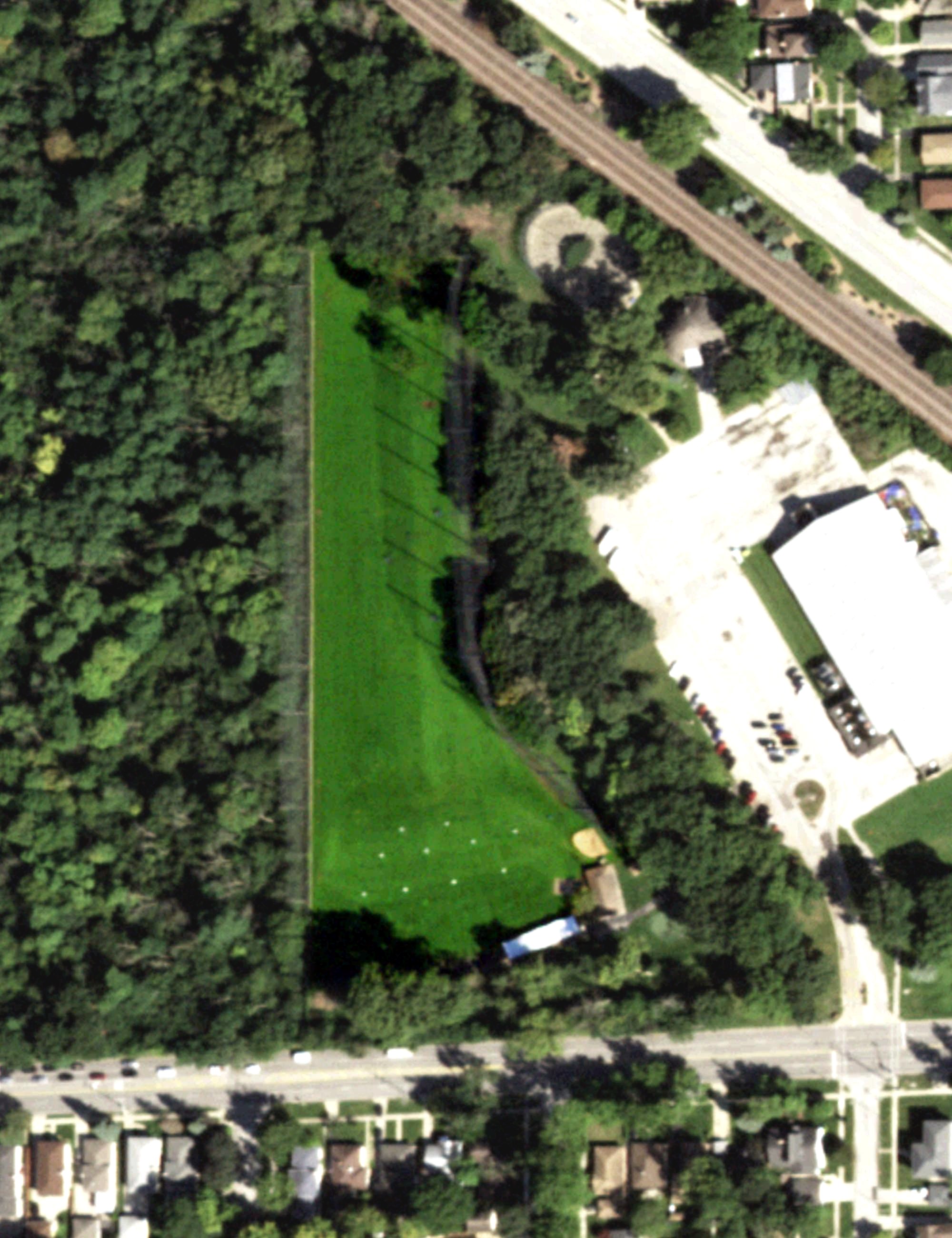 Aerial view of Oakton Driving Range, IL
