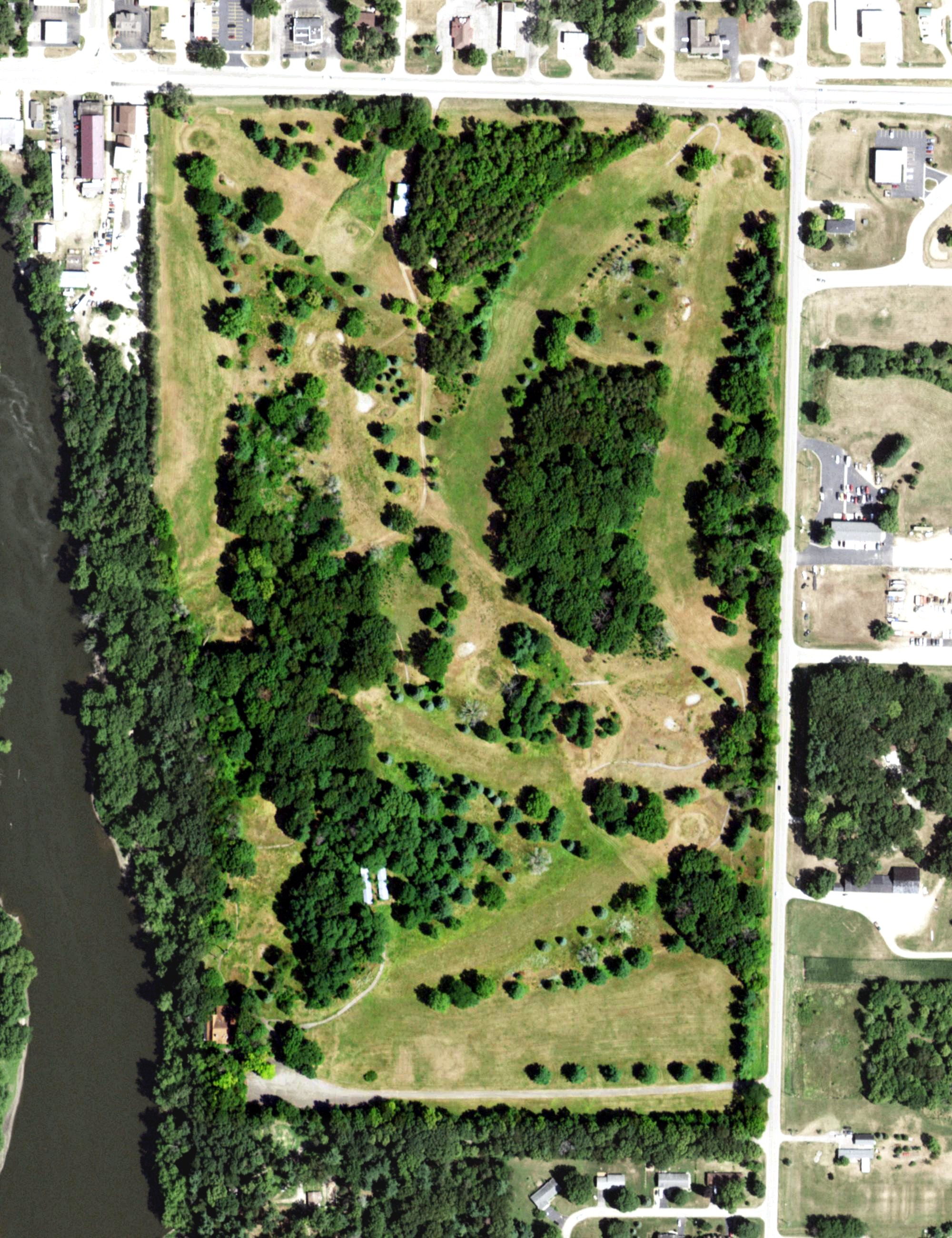 Aerial view of Oregon Country Club, IL