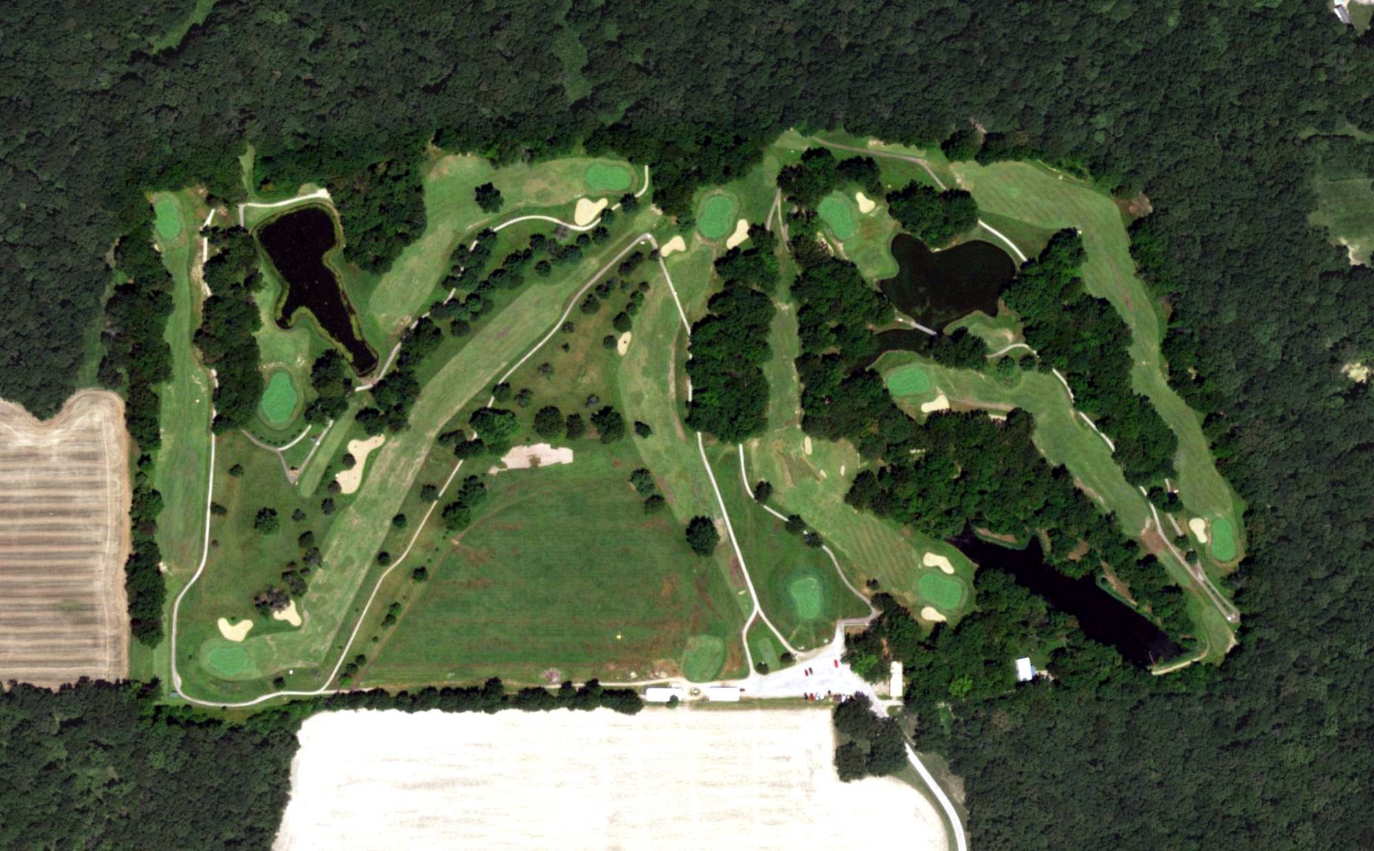 Aerial view of Saint Elmo Golf Club, IL