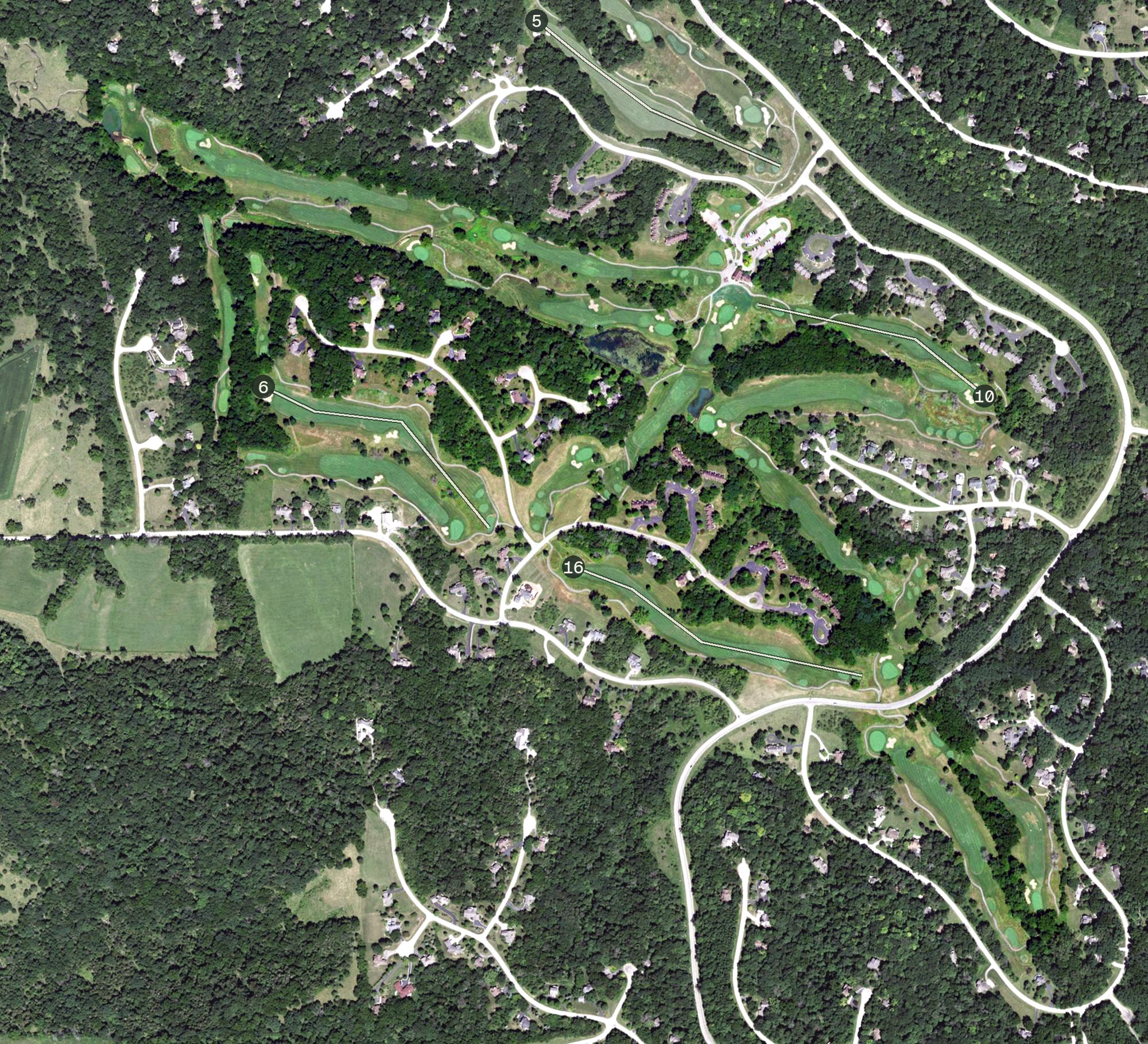 Aerial view of South Course, IL