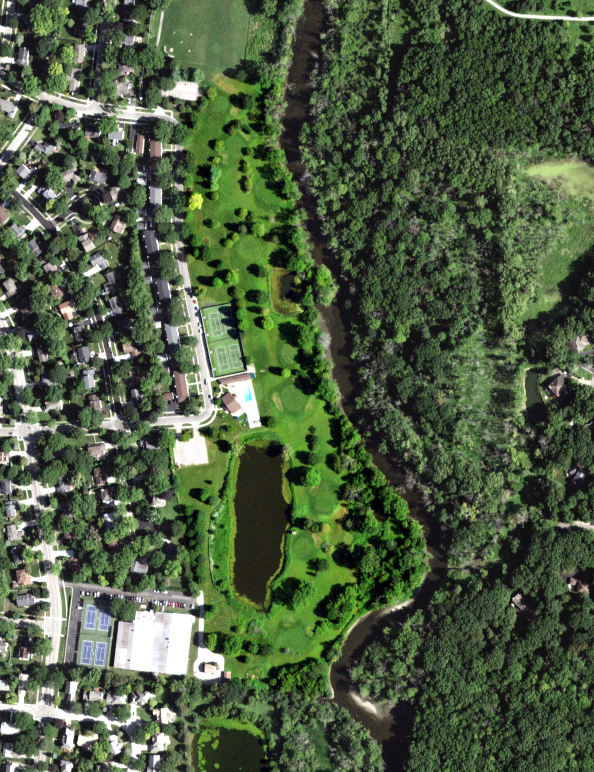 Aerial view of Studio59 Golf - Libertyville Golf Course, IL