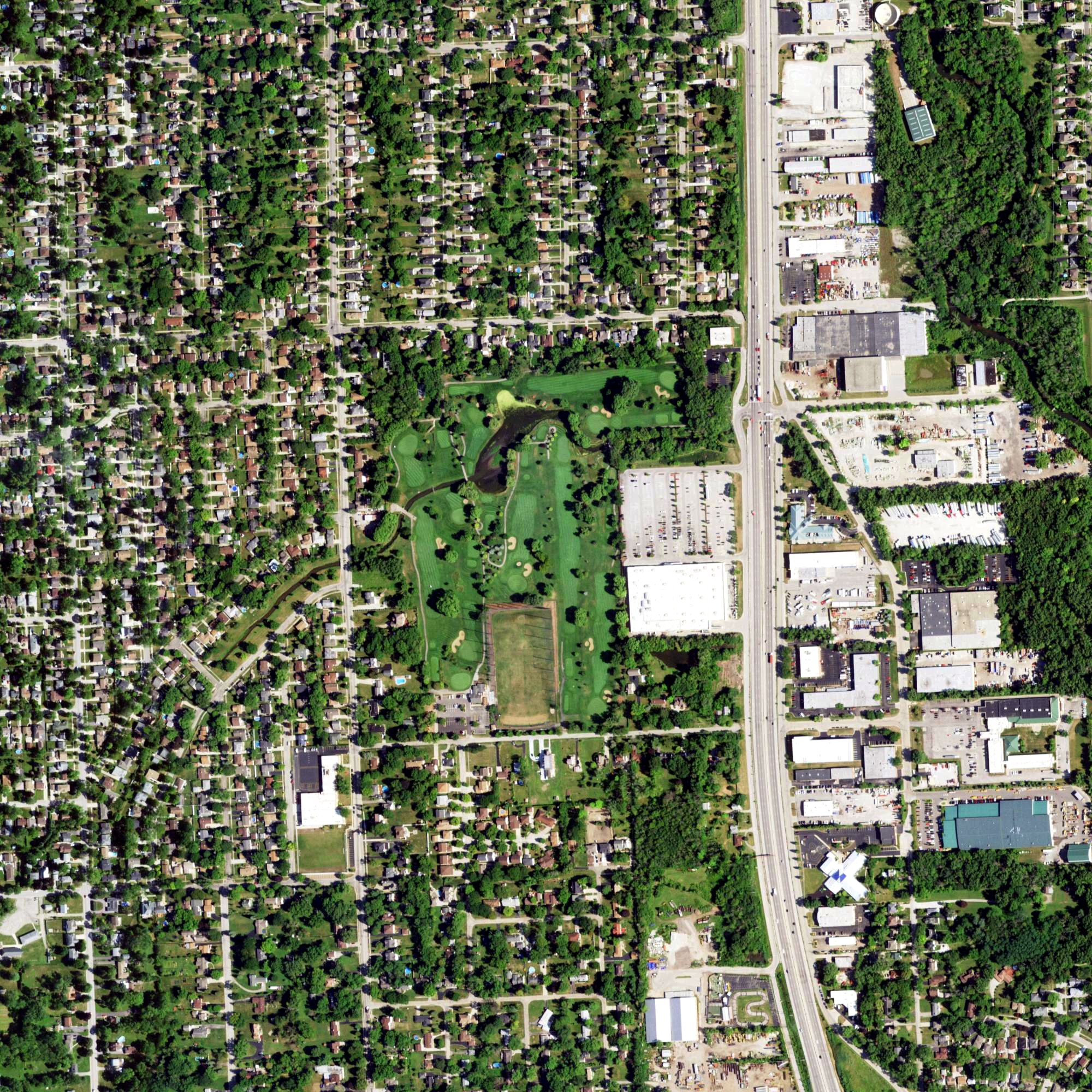 Aerial view of Sugar Creek Golf Course, IL