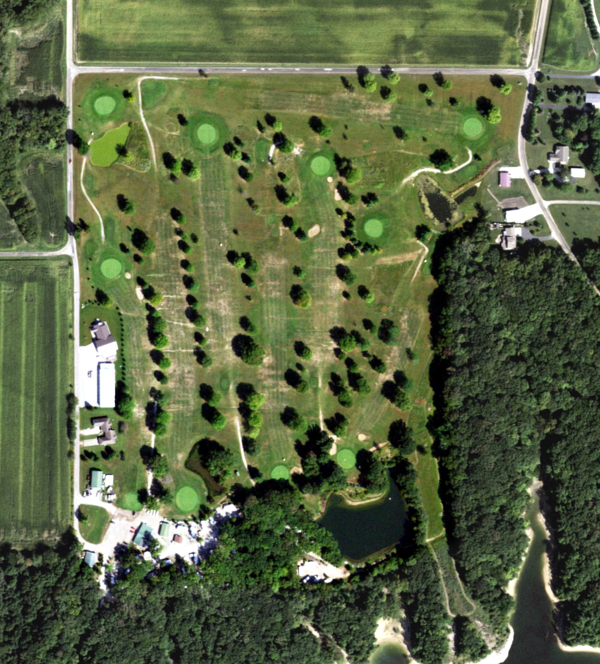 Aerial view of Timber Lake Golf Course, IL