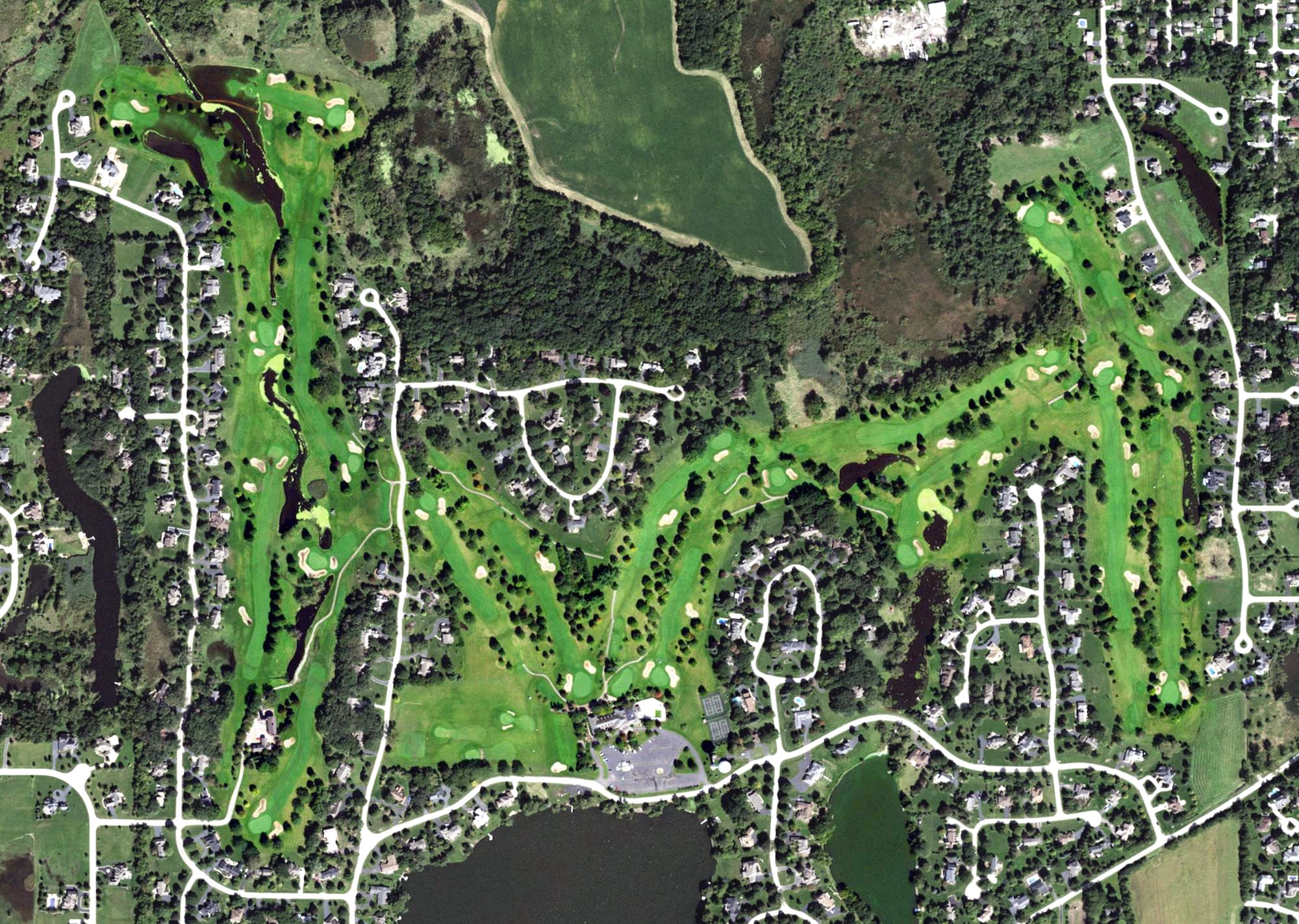 Aerial view of Turnberry Golf Club, IL