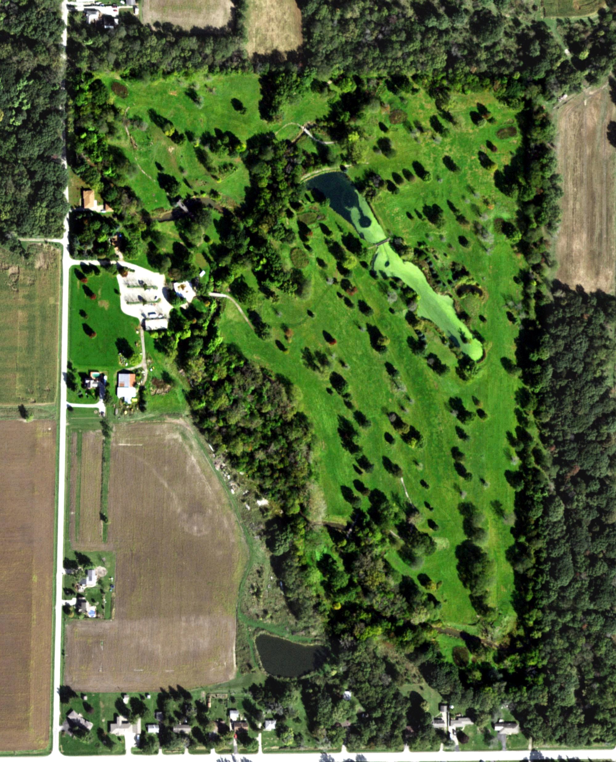 Aerial view of Twin Creeks Golf Course, IL
