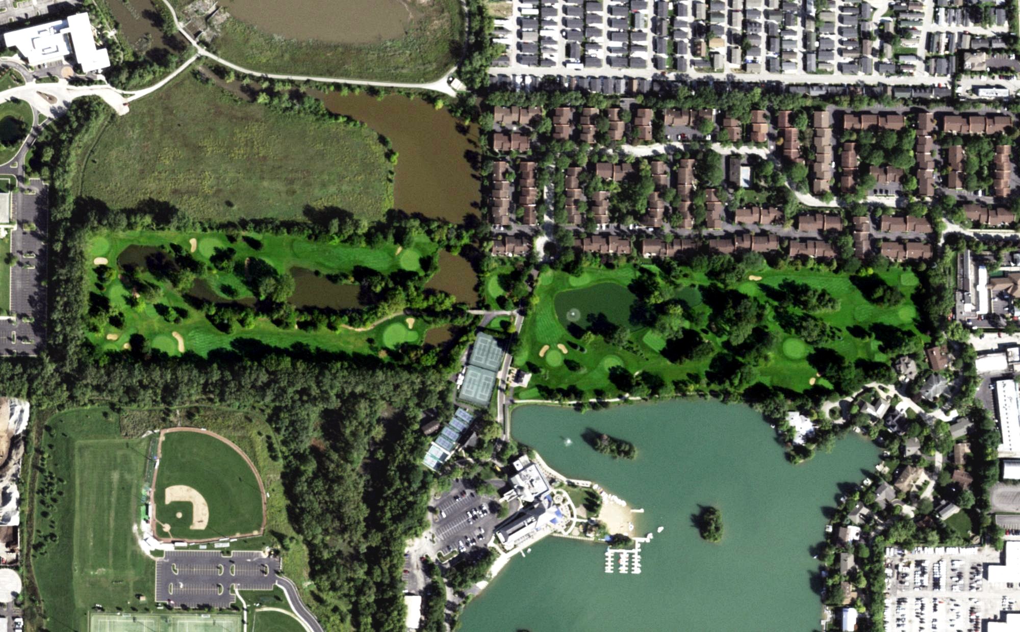 Aerial view of Valley Lo Club, IL