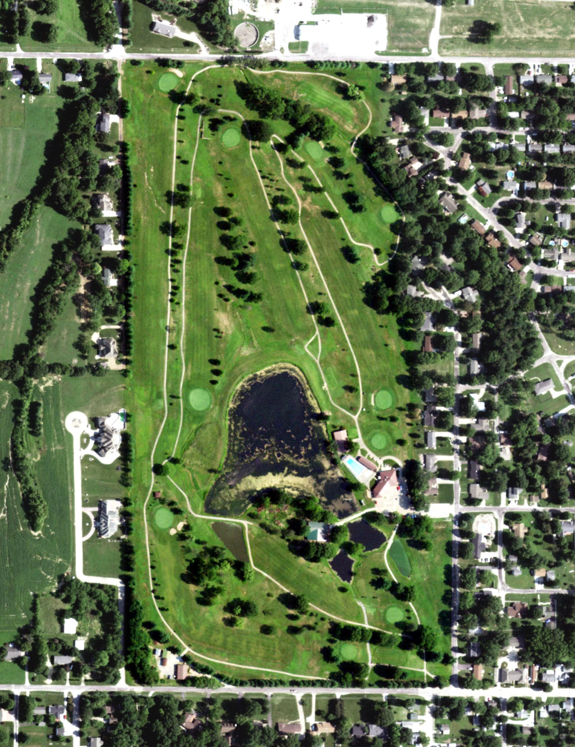 Aerial view of Westlake Country Club, IL