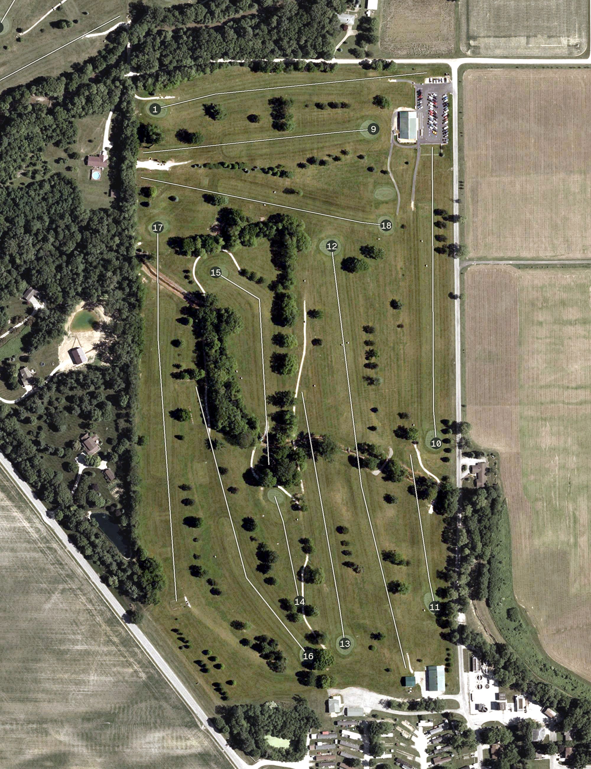 Aerial view of Angel Hill GC, IN