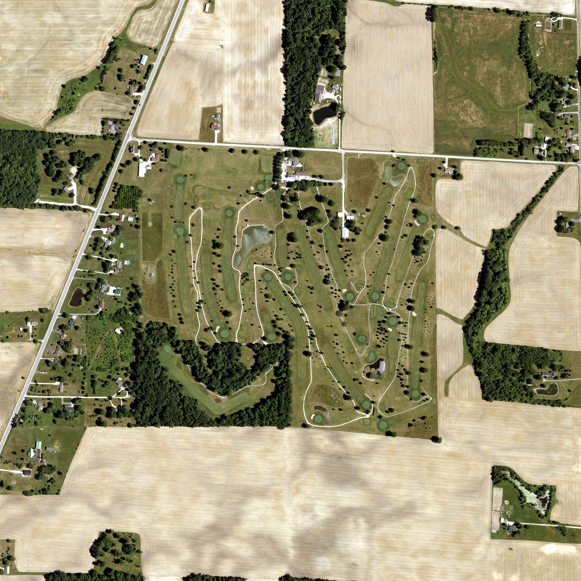 Aerial view of Arbor Trace Golf Club, IN