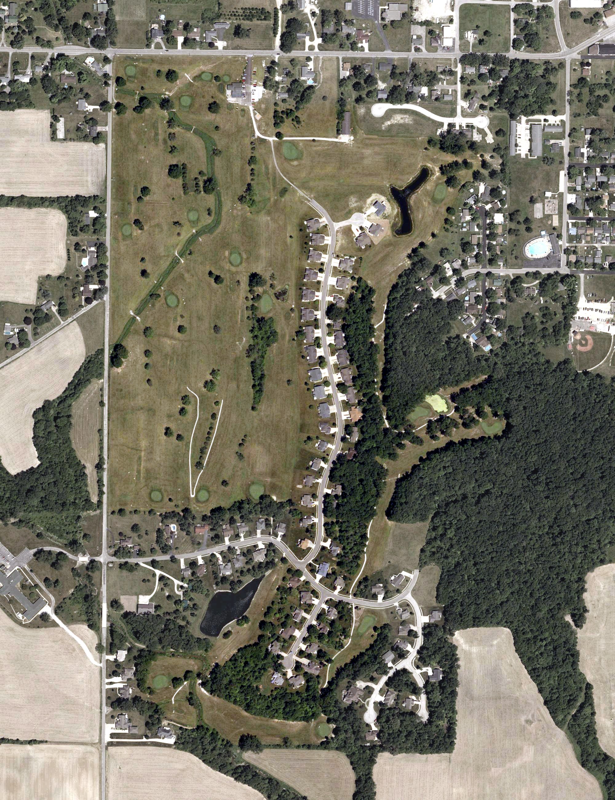 Aerial view of Blackford Golf Club, IN