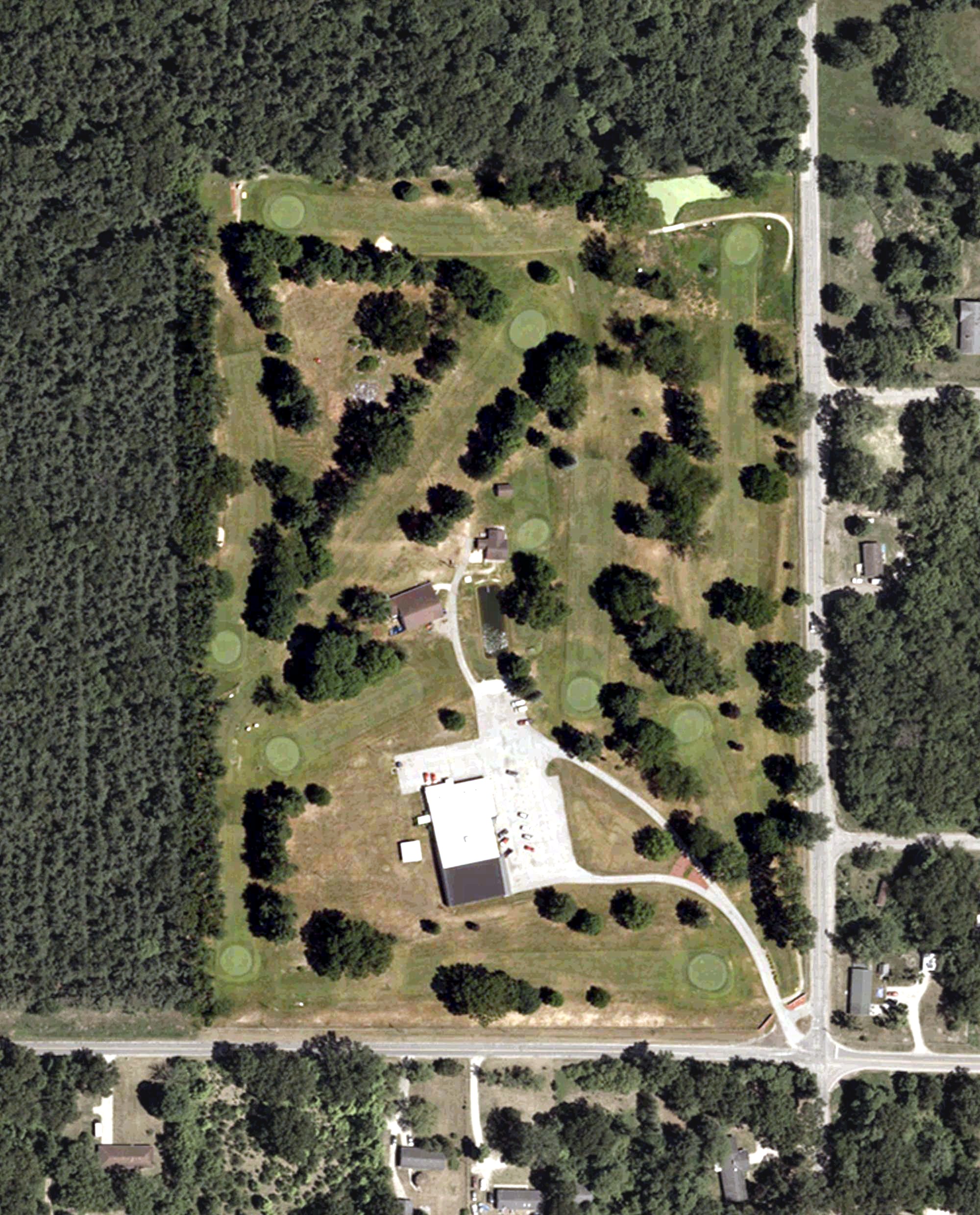 Aerial view of Bowler's Country Club, IN
