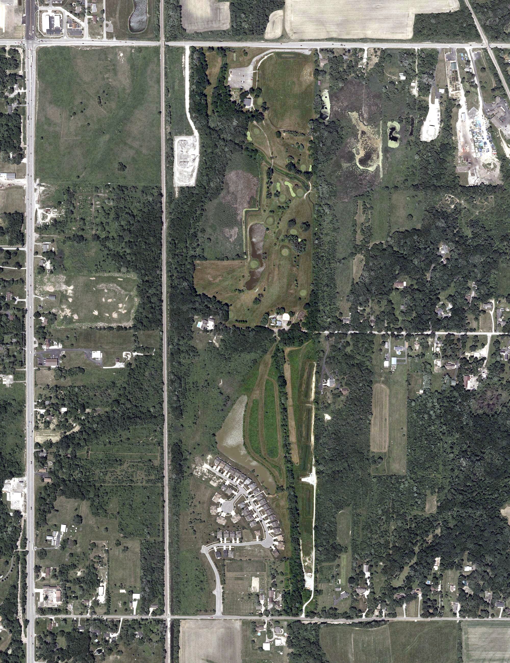 Aerial view of Cedar Creek Family Golf Center, IN