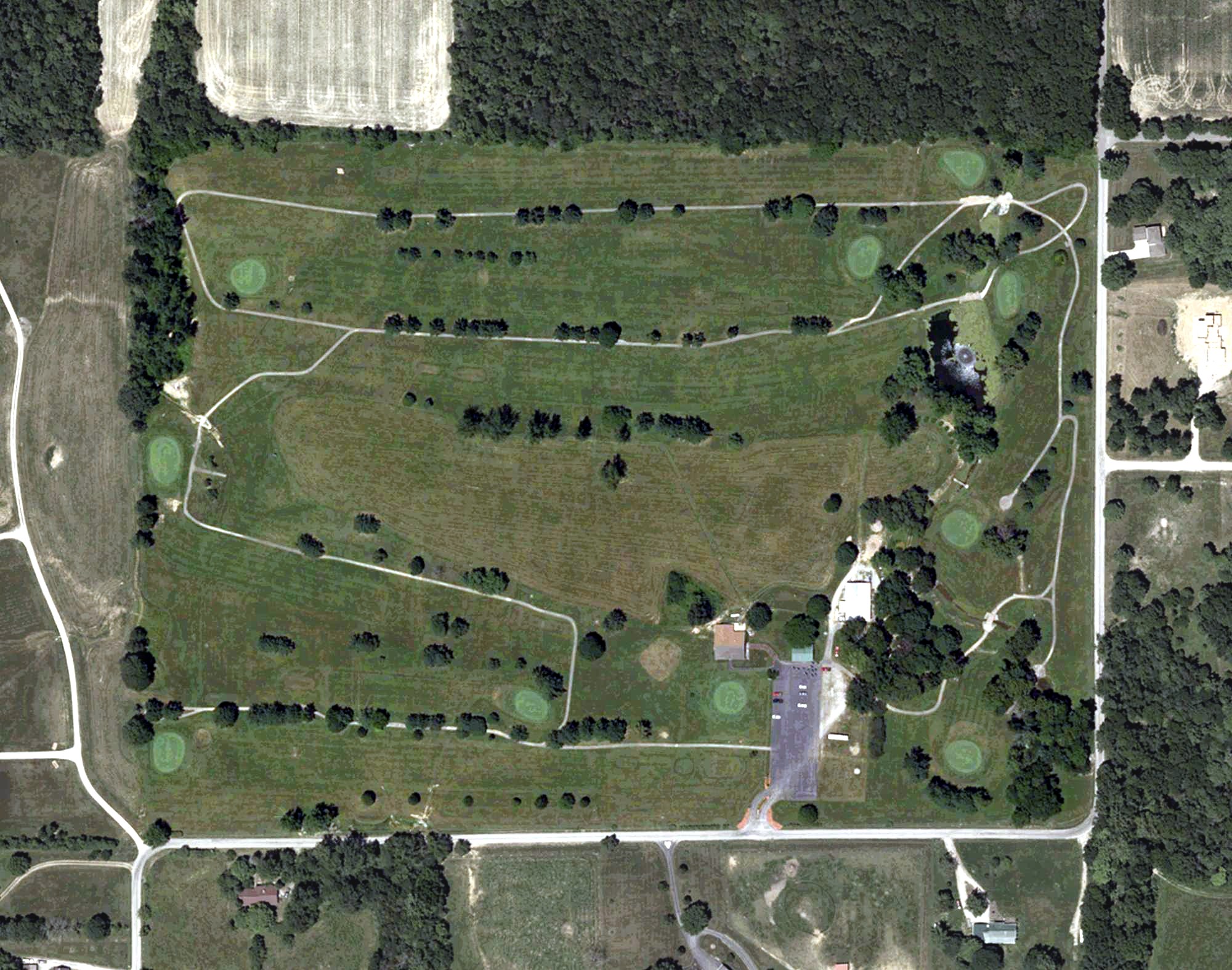 Aerial view of Clifty Creek Golf Course, IN