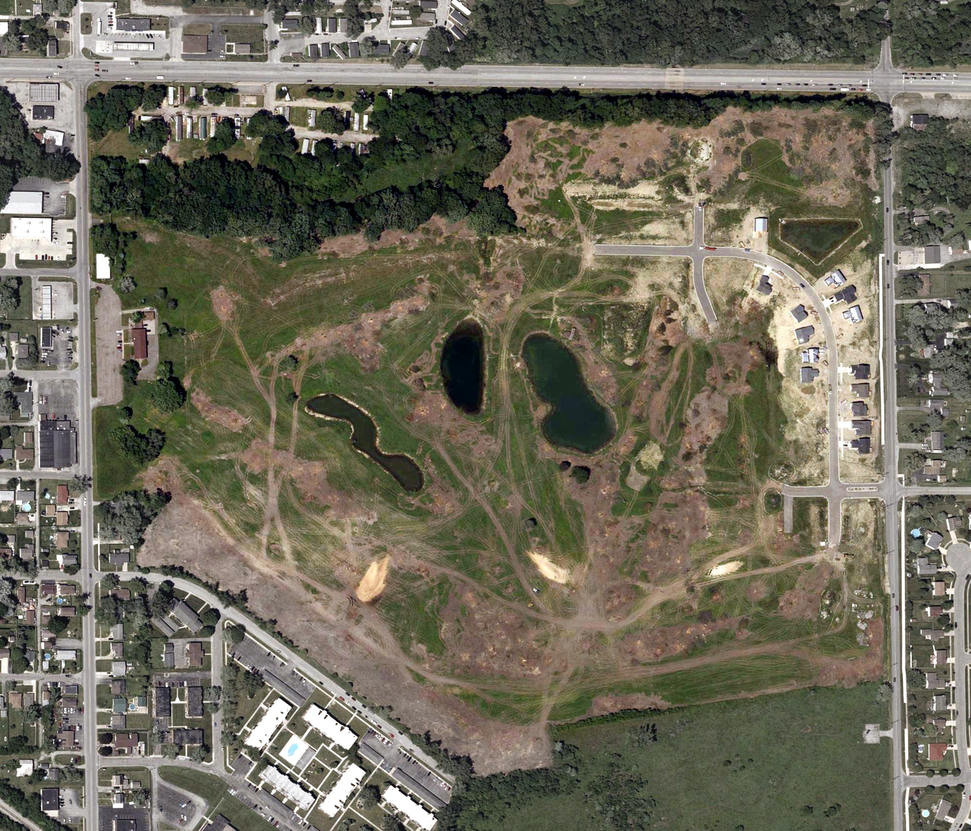 Aerial view of Cressmoor Country Club, IN