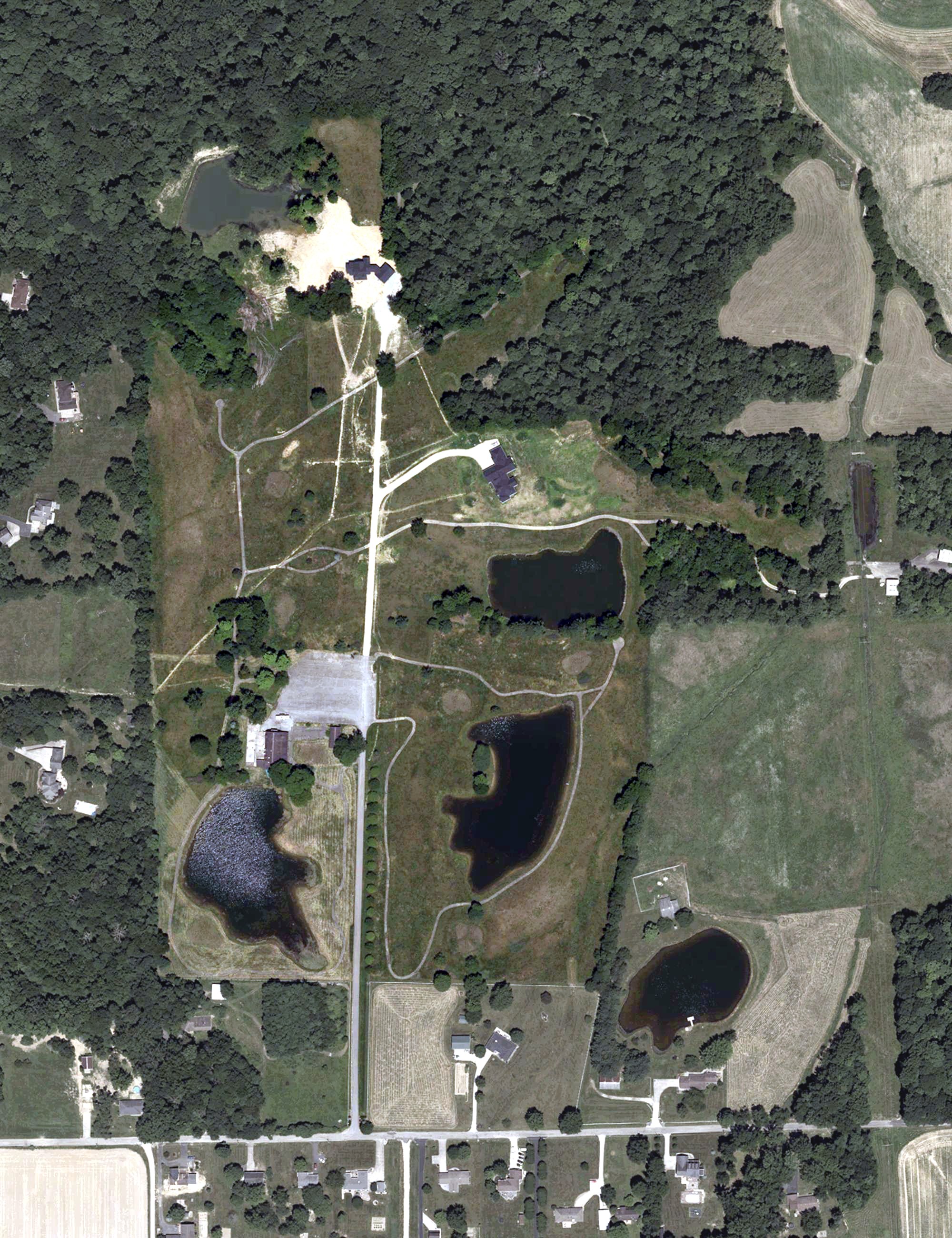 Aerial view of Cricket Ridge Golf Course, IN