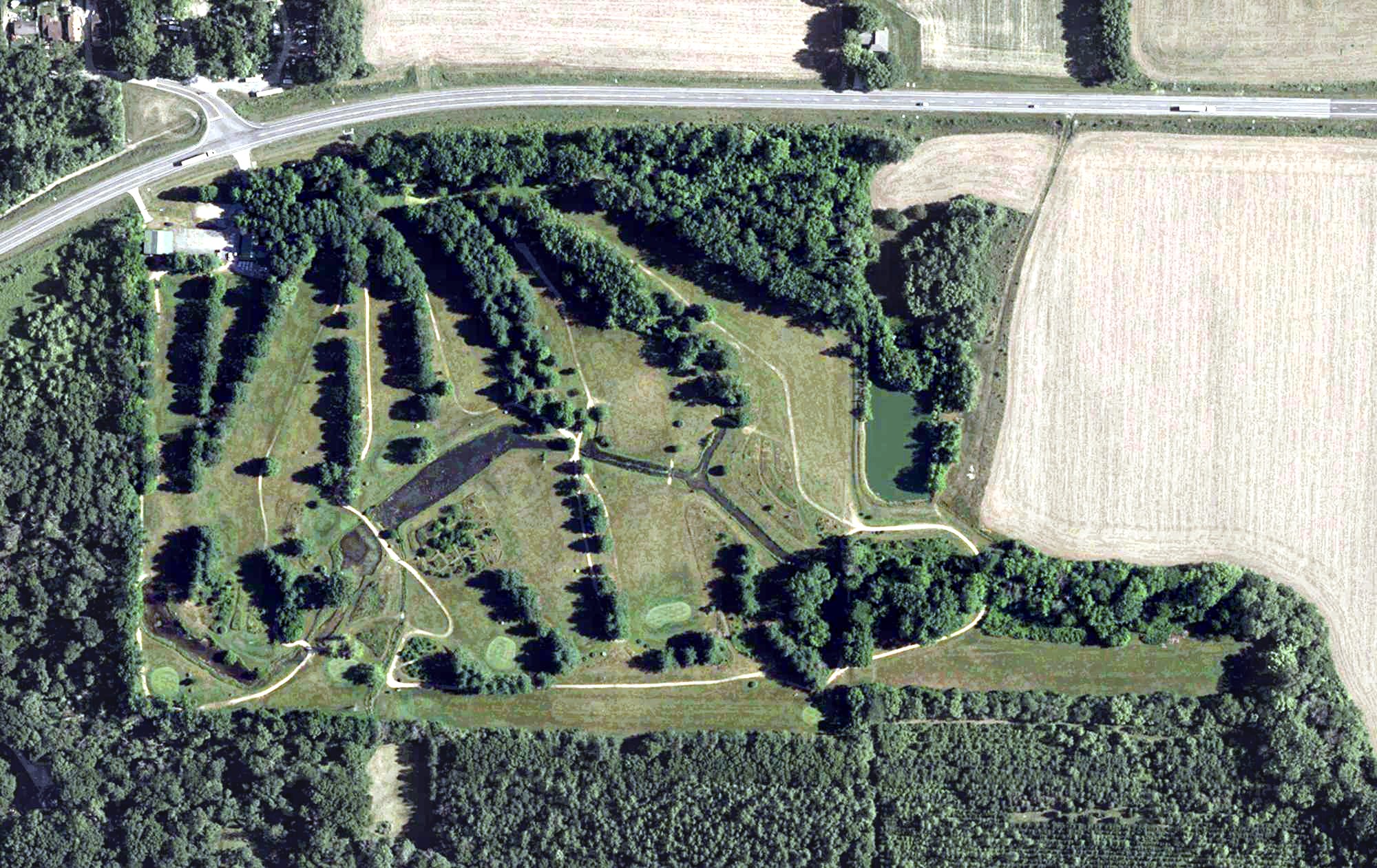 Aerial view of Cypress Run Golf Course, IN