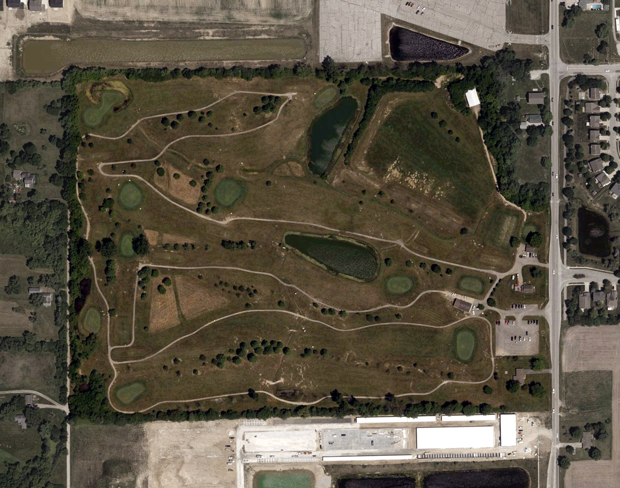 Aerial view of Dakota Landing Golf Course, IN