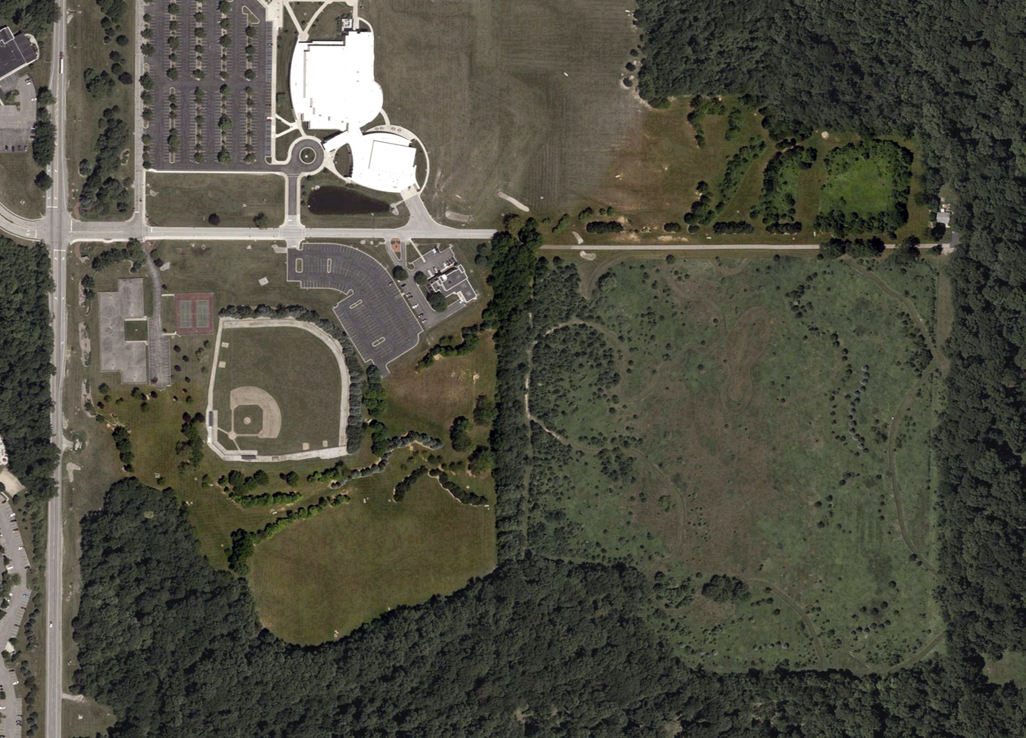 Aerial view of Disk Golf Course, IN