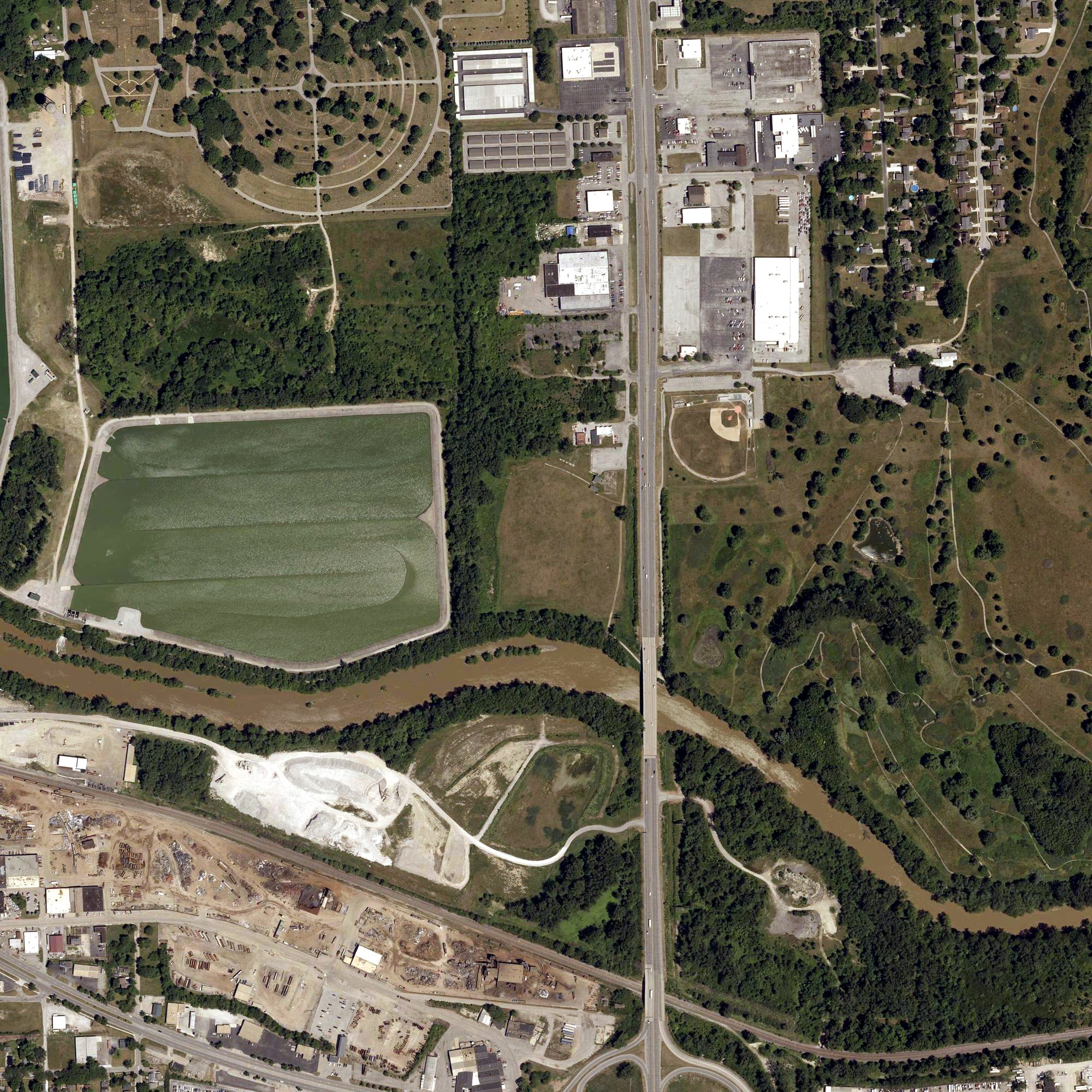 Aerial view of Driving Range, IN
